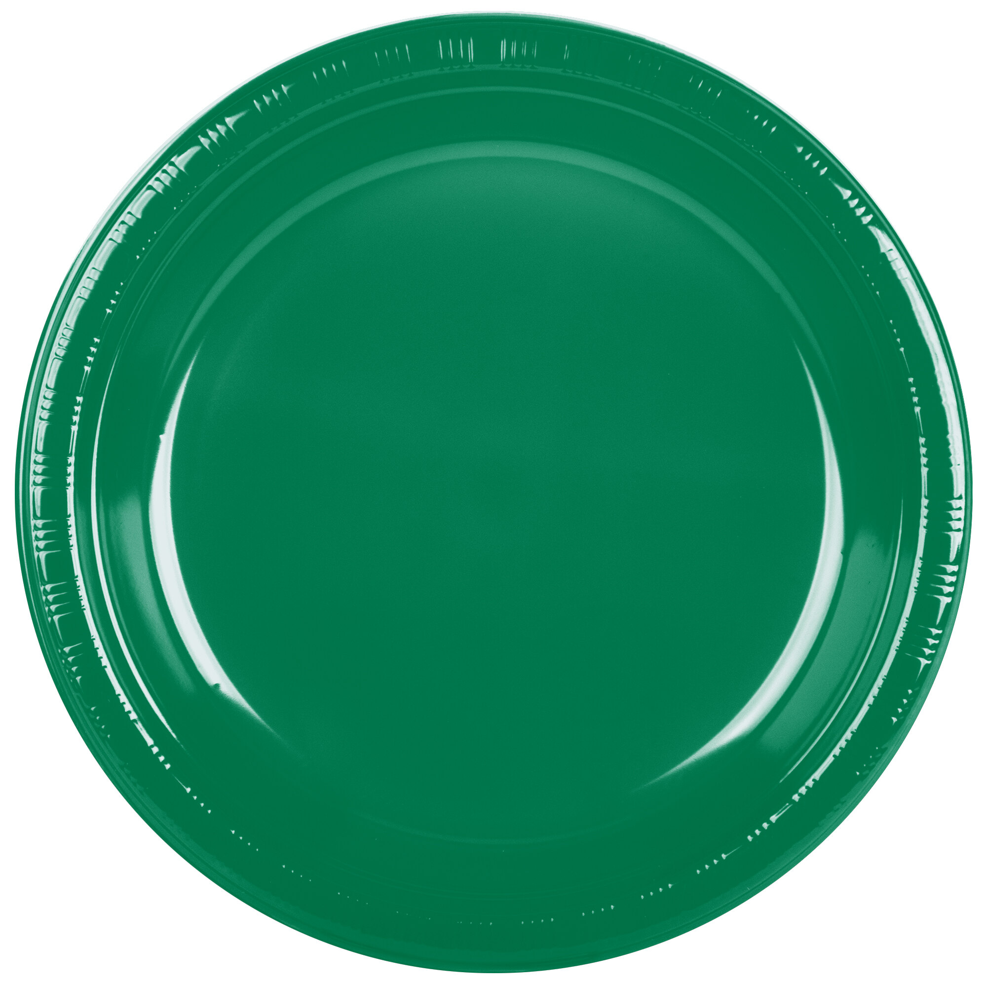 Creative Converting 28112031 10" Emerald Green Plastic Plate 20/Pack