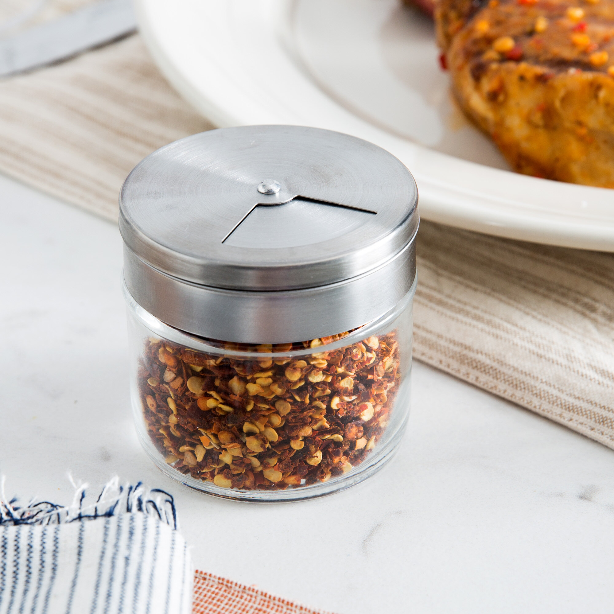 Tablecraft HGJ3RT 3 oz. Spice Shaker with Adjustable Lid