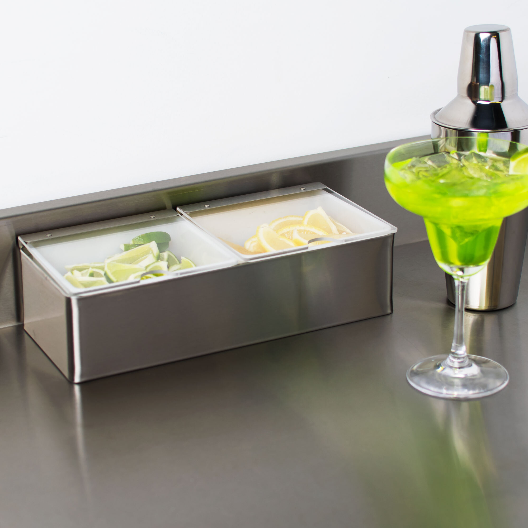 San Jamar B4122INL Stainless Steel Condiment Bar with