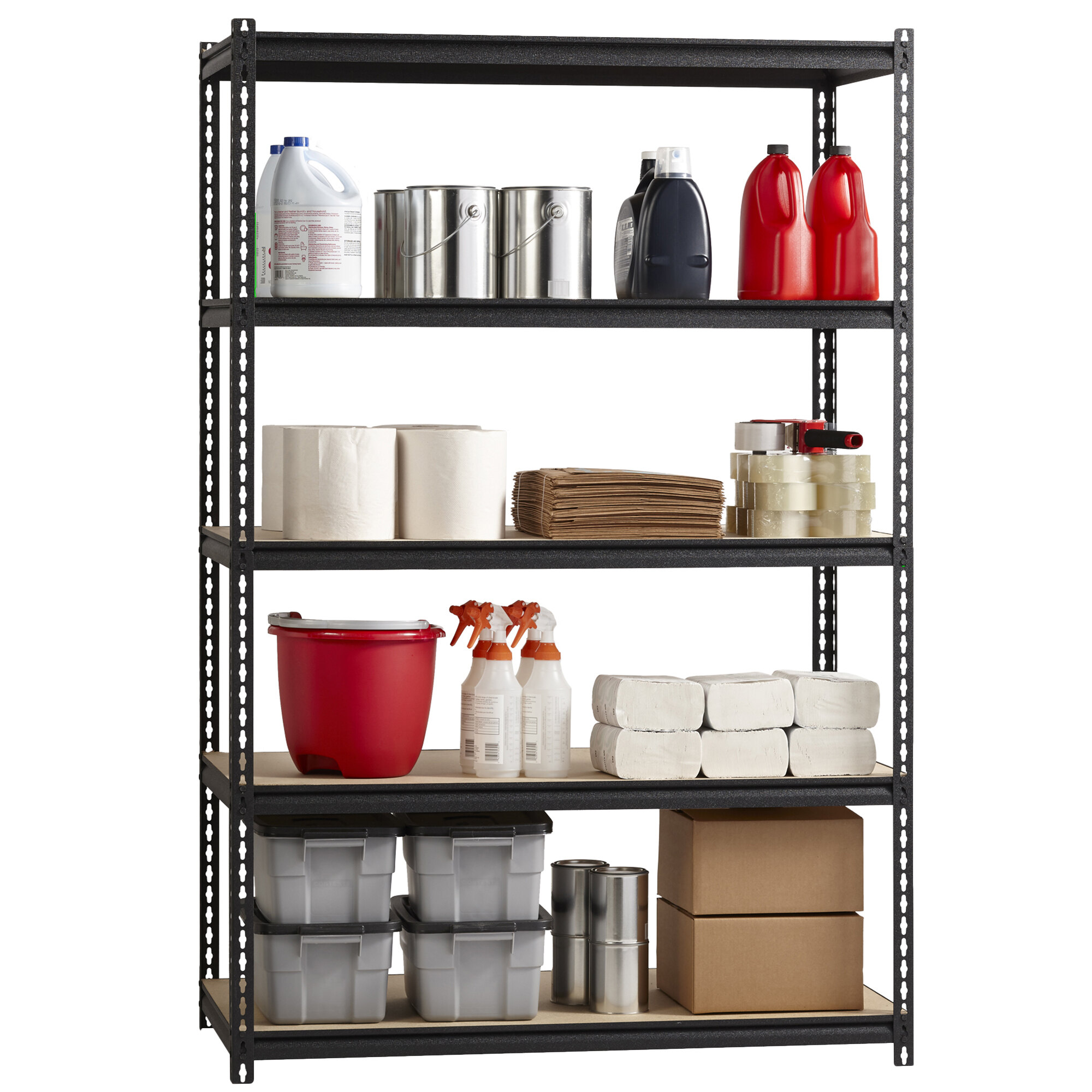 Hirsh Industries 20994 48" x 24" x 72" HeavyDuty FiveShelf Boltless