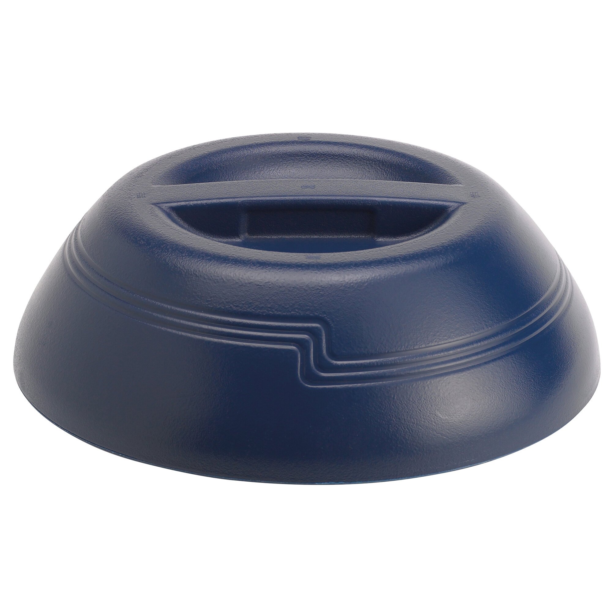 Cambro MDSD9497 Shoreline Collection Navy 10 1/4" Insulated Plastic Dome Plate Cover 12/Case