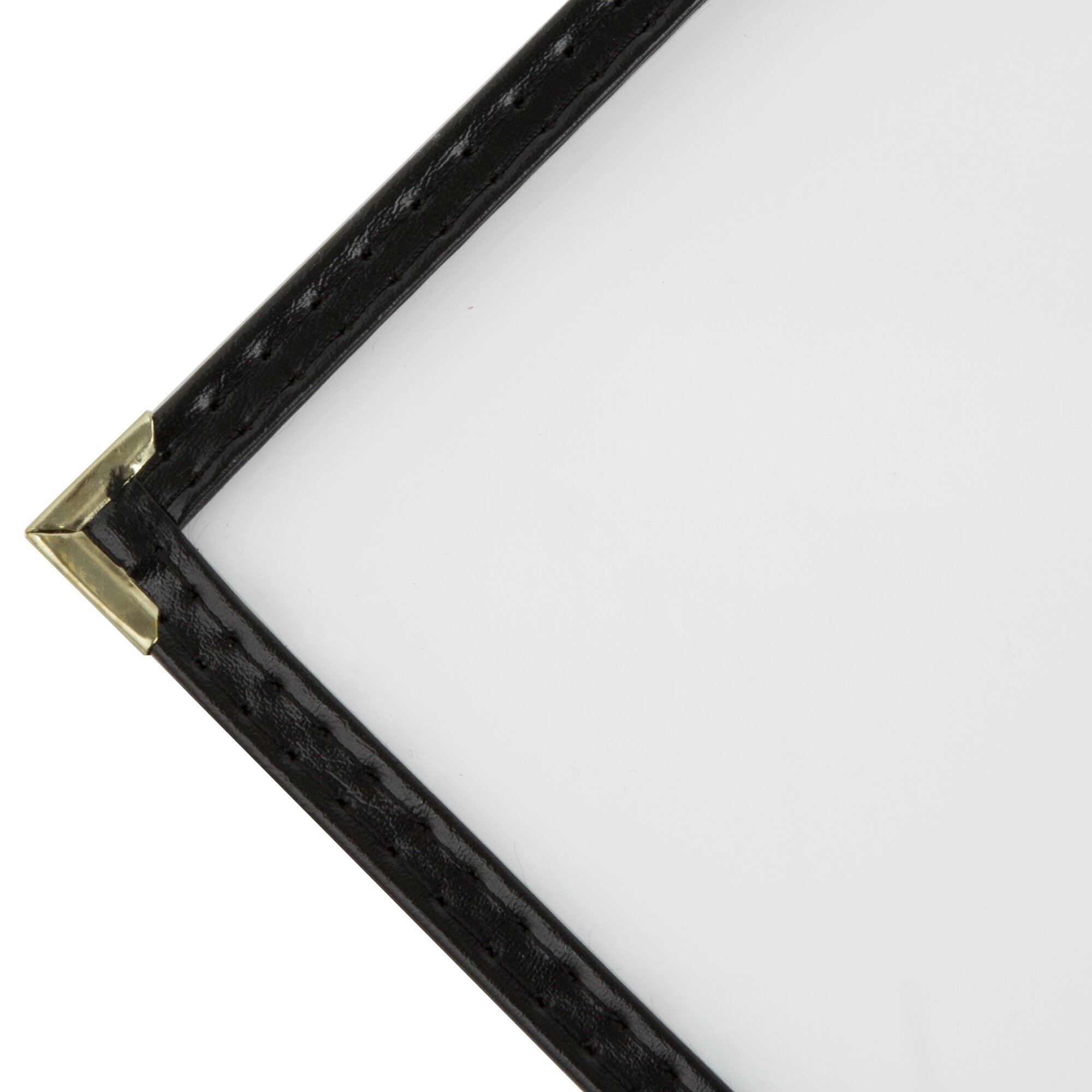 8 1/2" x 14" Black Two Pocket Menu Cover