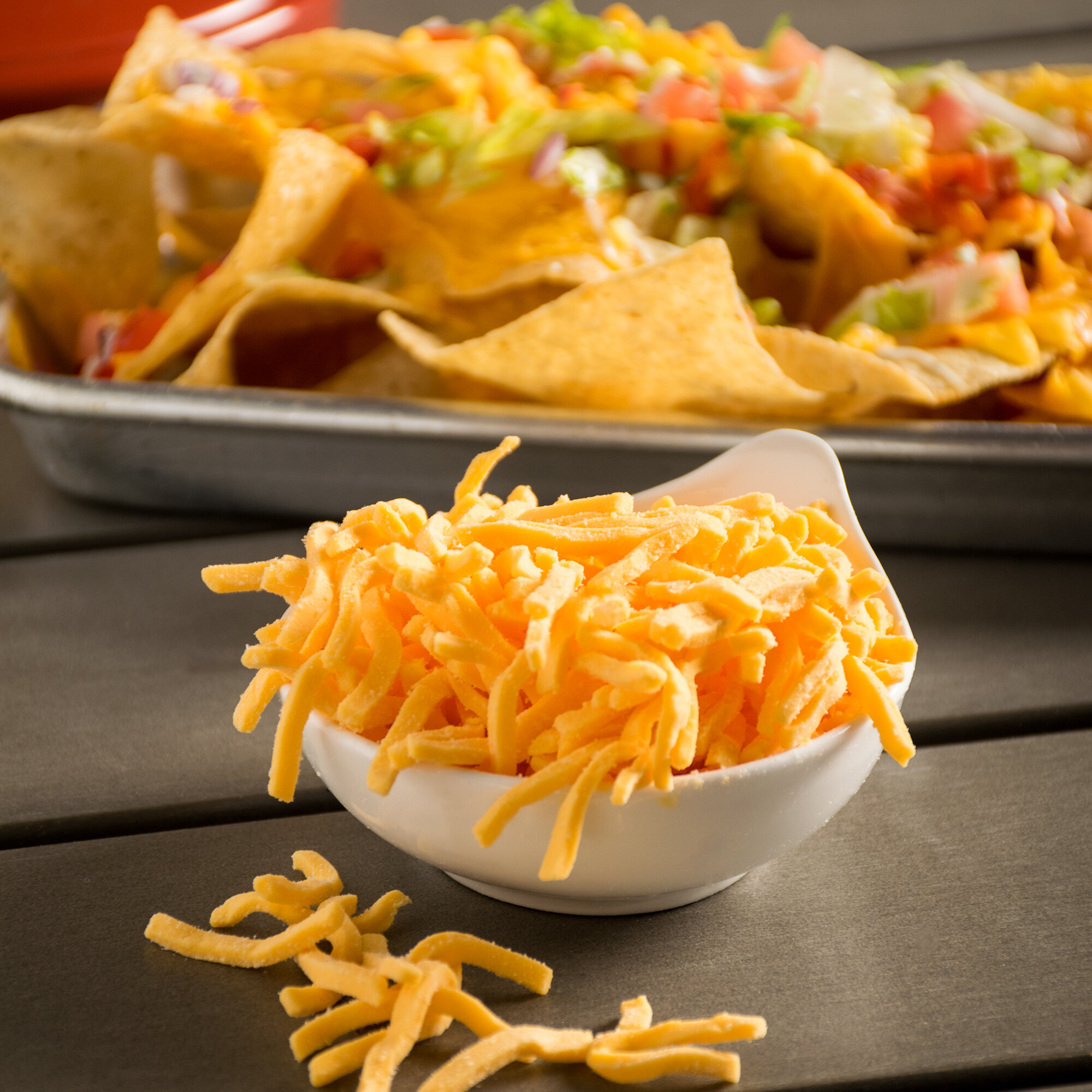 Schreiber Shredded Yellow American Cheese 5 lb. Bag