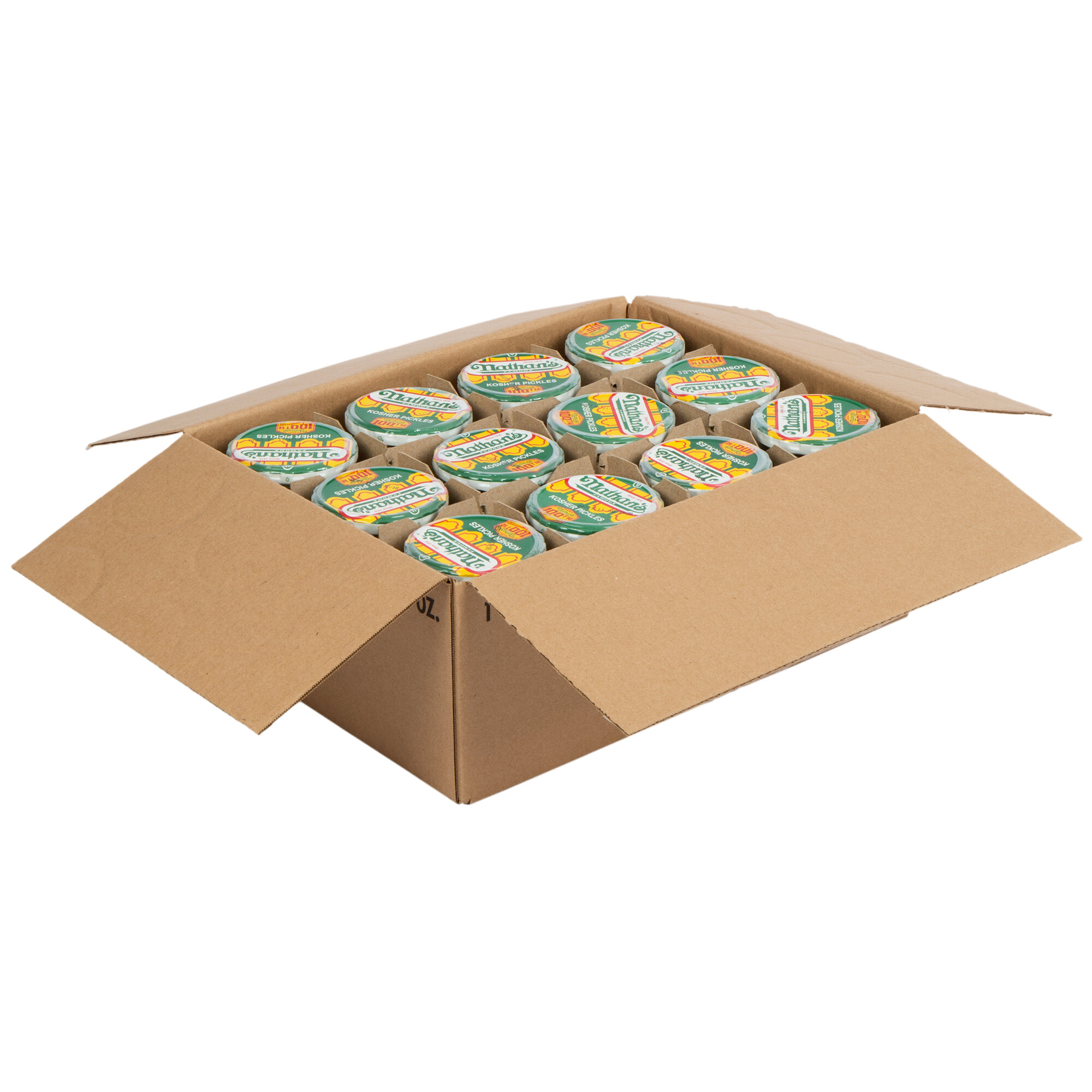 Nathan's Famous 24 oz. New York Kosher Pickle Spears 12/Case