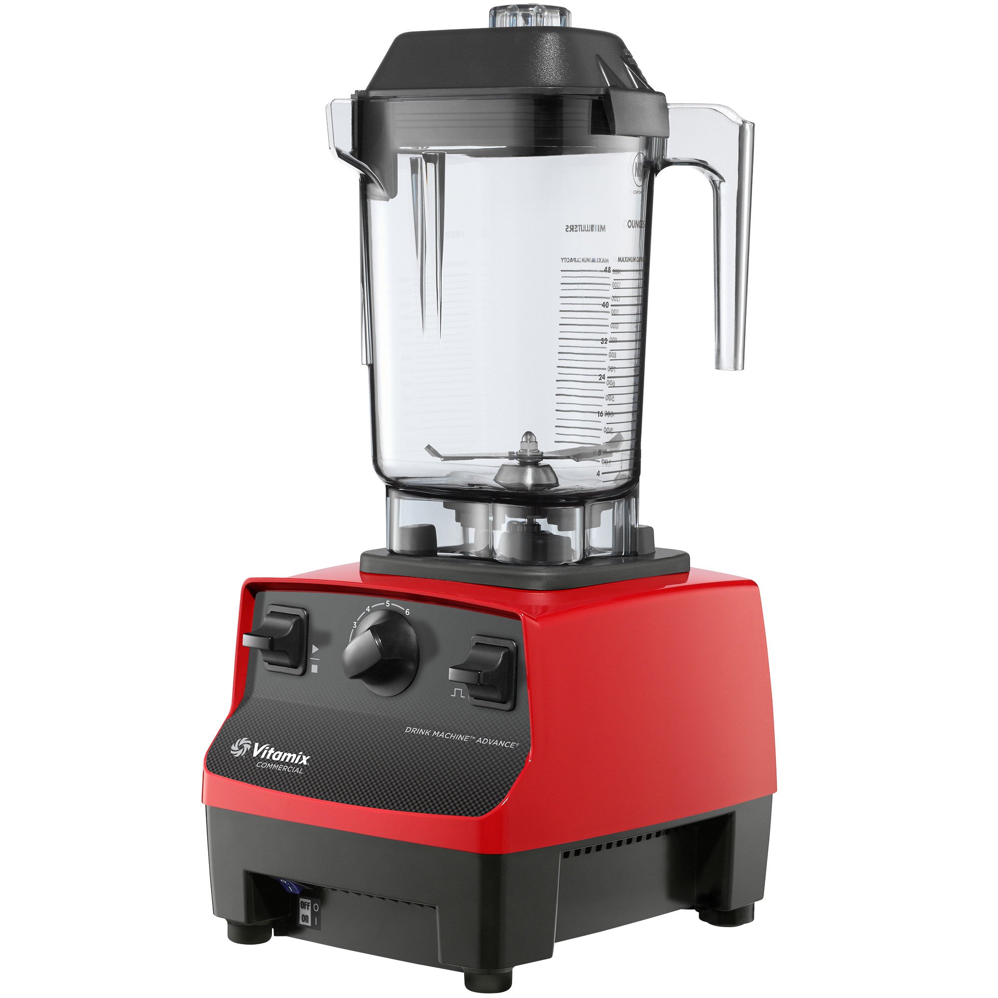Vitamix 62825 Drink Machine Advance 2.3 hp Red Blender with 48 oz