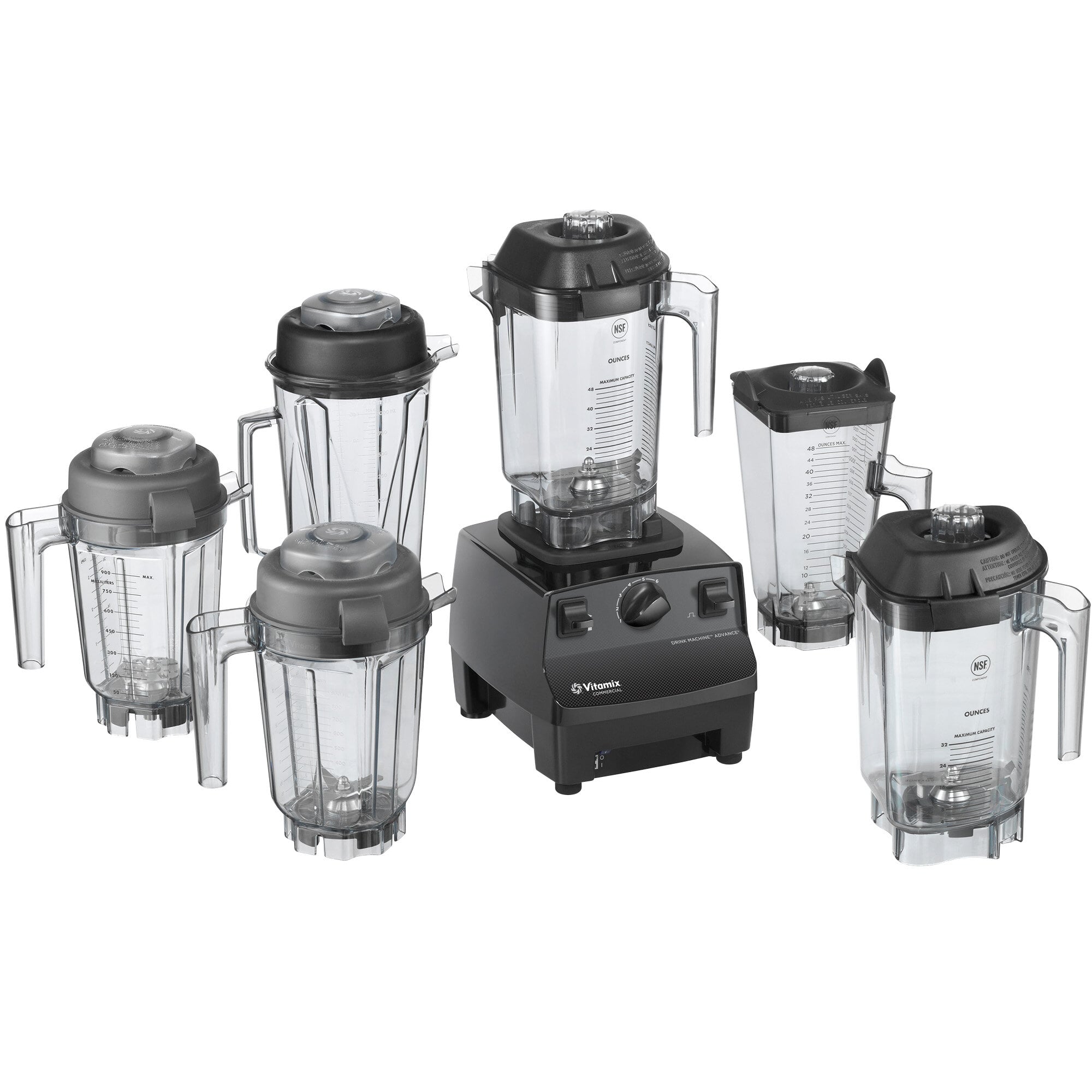 Vitamix 62824 Drink Machine Advance 2.3 hp Black Blender with 48 oz