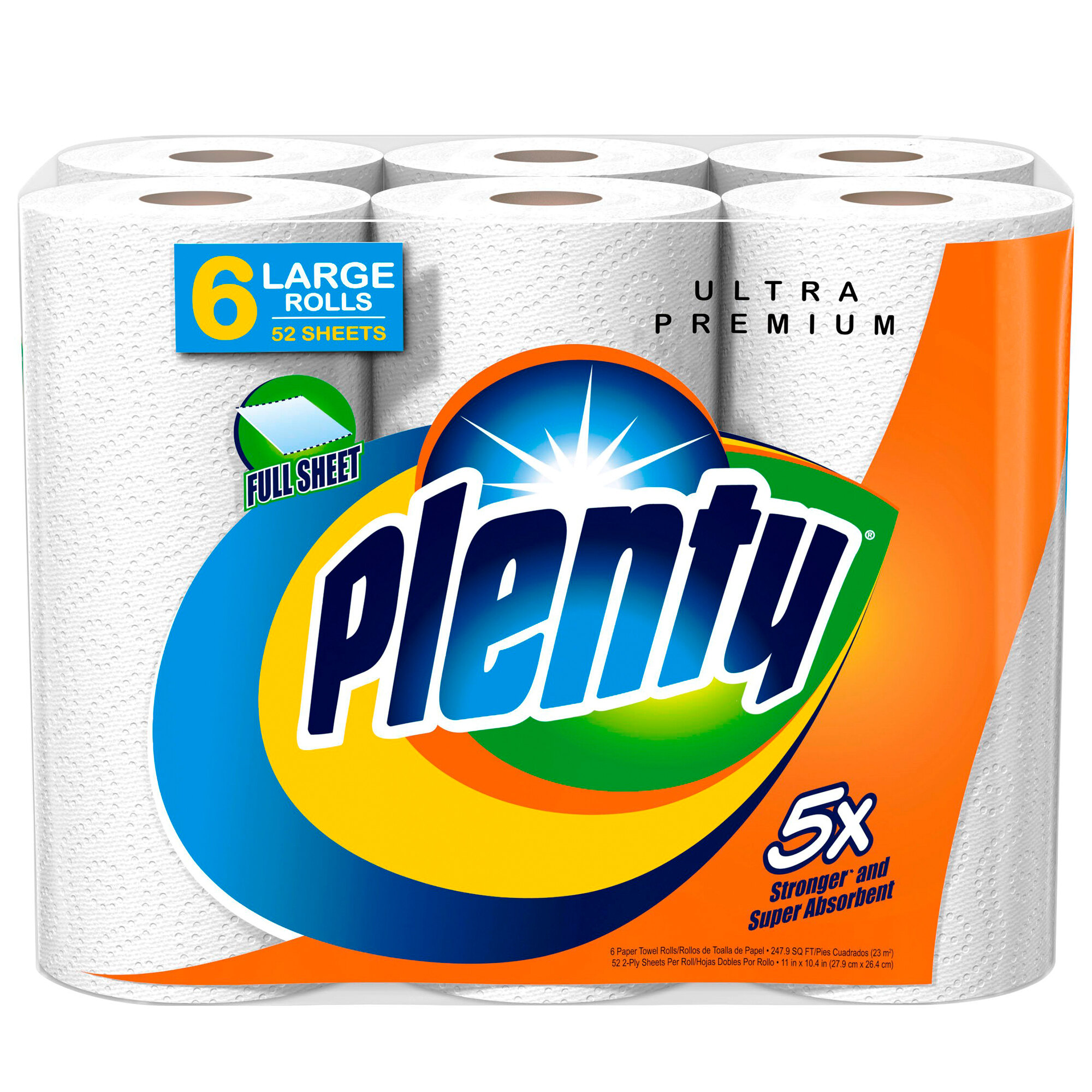 Plenty 2 Ply Ultra Premium Paper Towel Roll 24 Case   1889867 