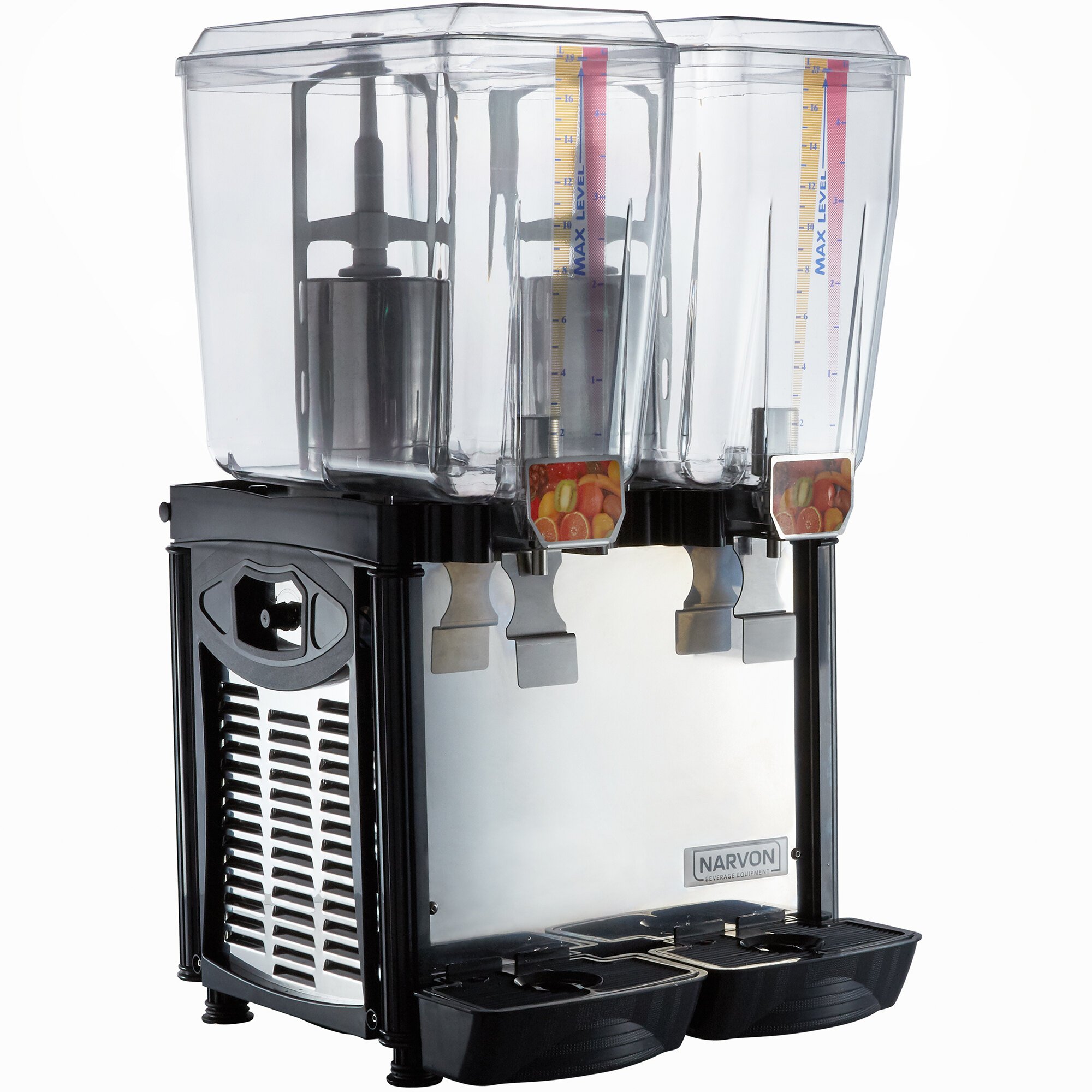 Narvon D5G2 Double 5 Gallon Bowl Refrigerated Beverage Dispenser