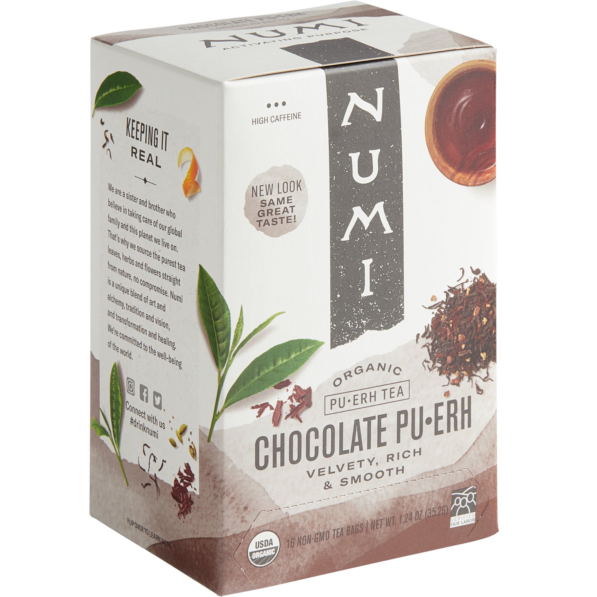 Numi Chocolate Tea Numi Chocolate Pu Erh Tea 16/Box
