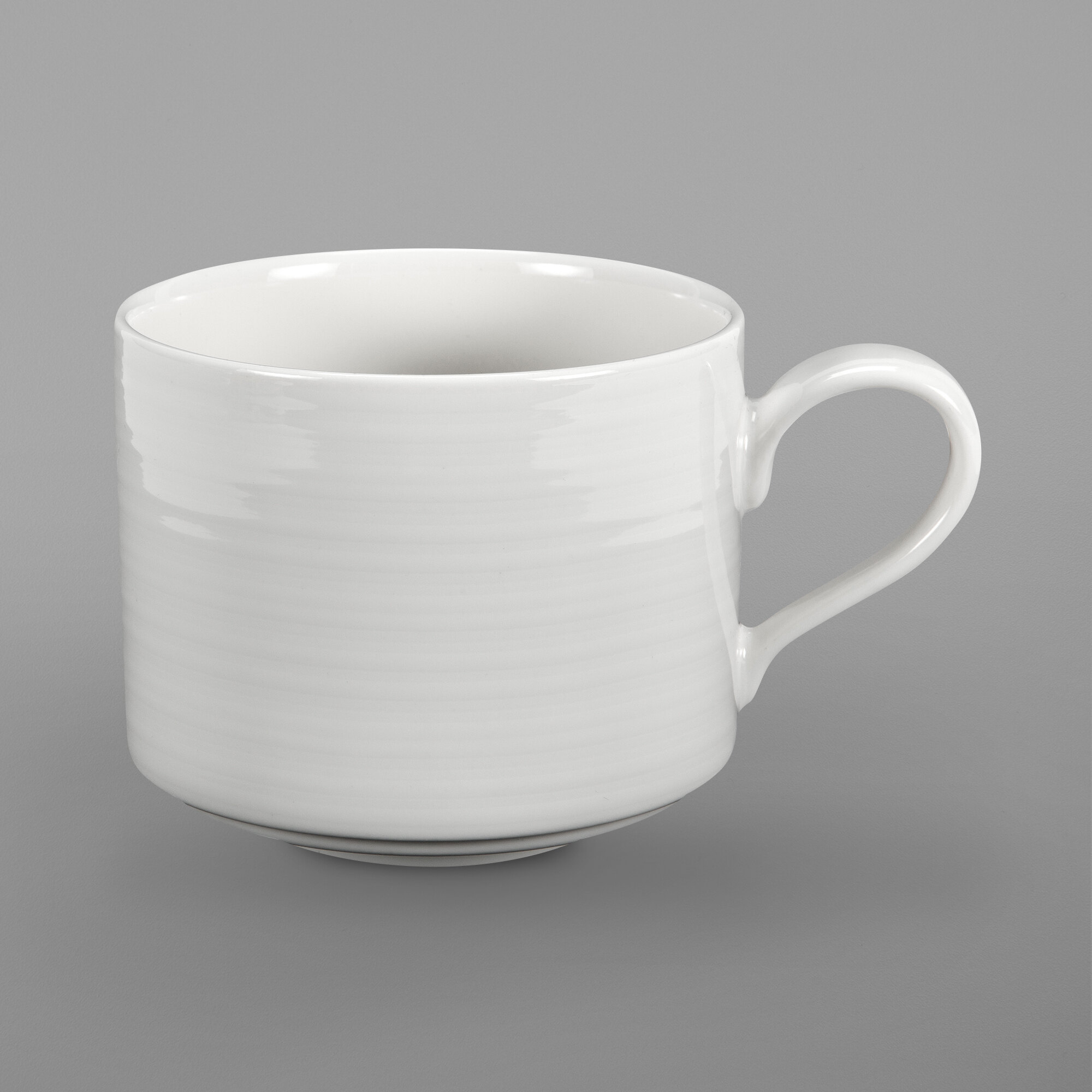 Oneida R4898998535 Chord 3.5 oz. Stackable White Porcelain Espresso Cup