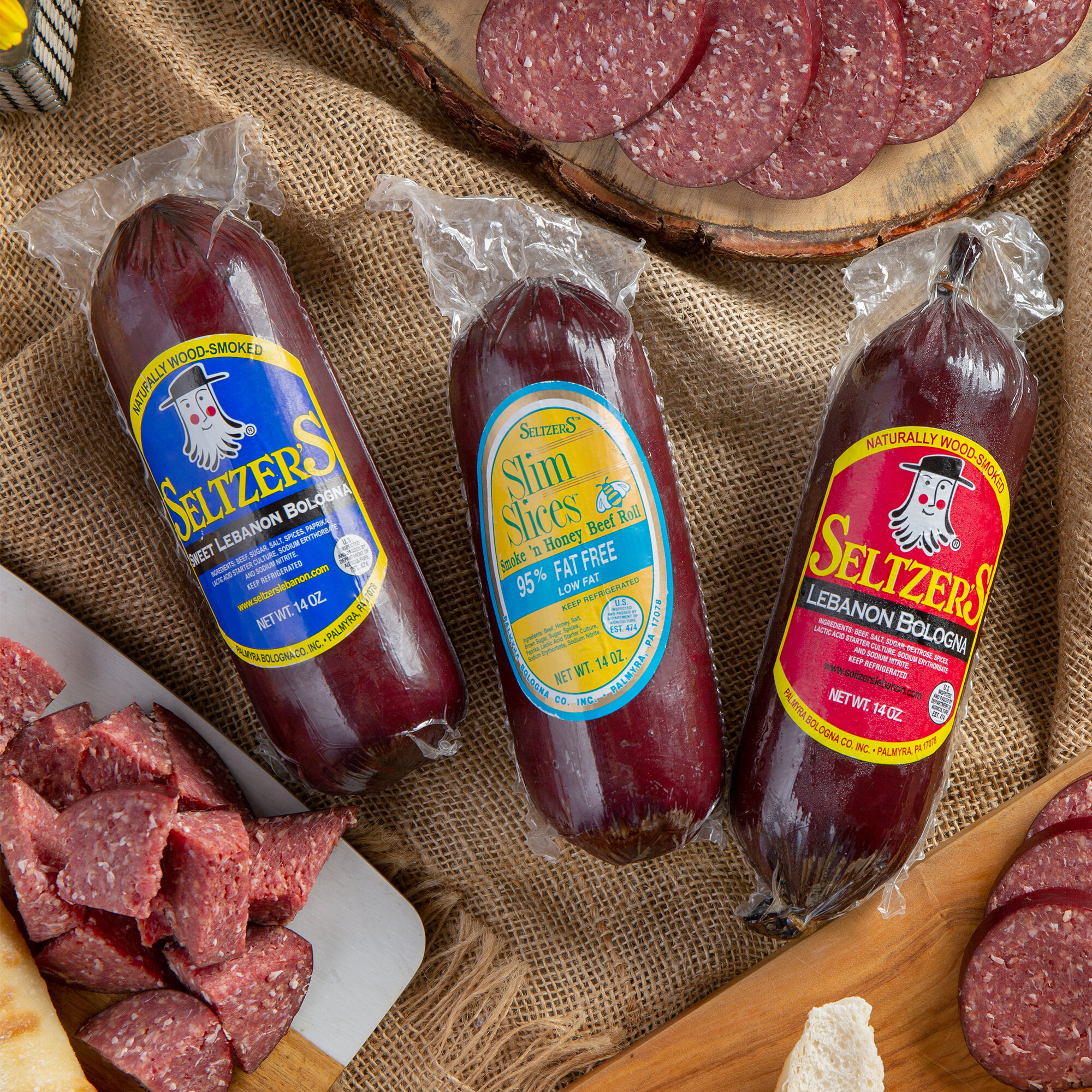 Seltzer's Lebanon Bologna Holiday Smokehouse Trio with Assorted Whole