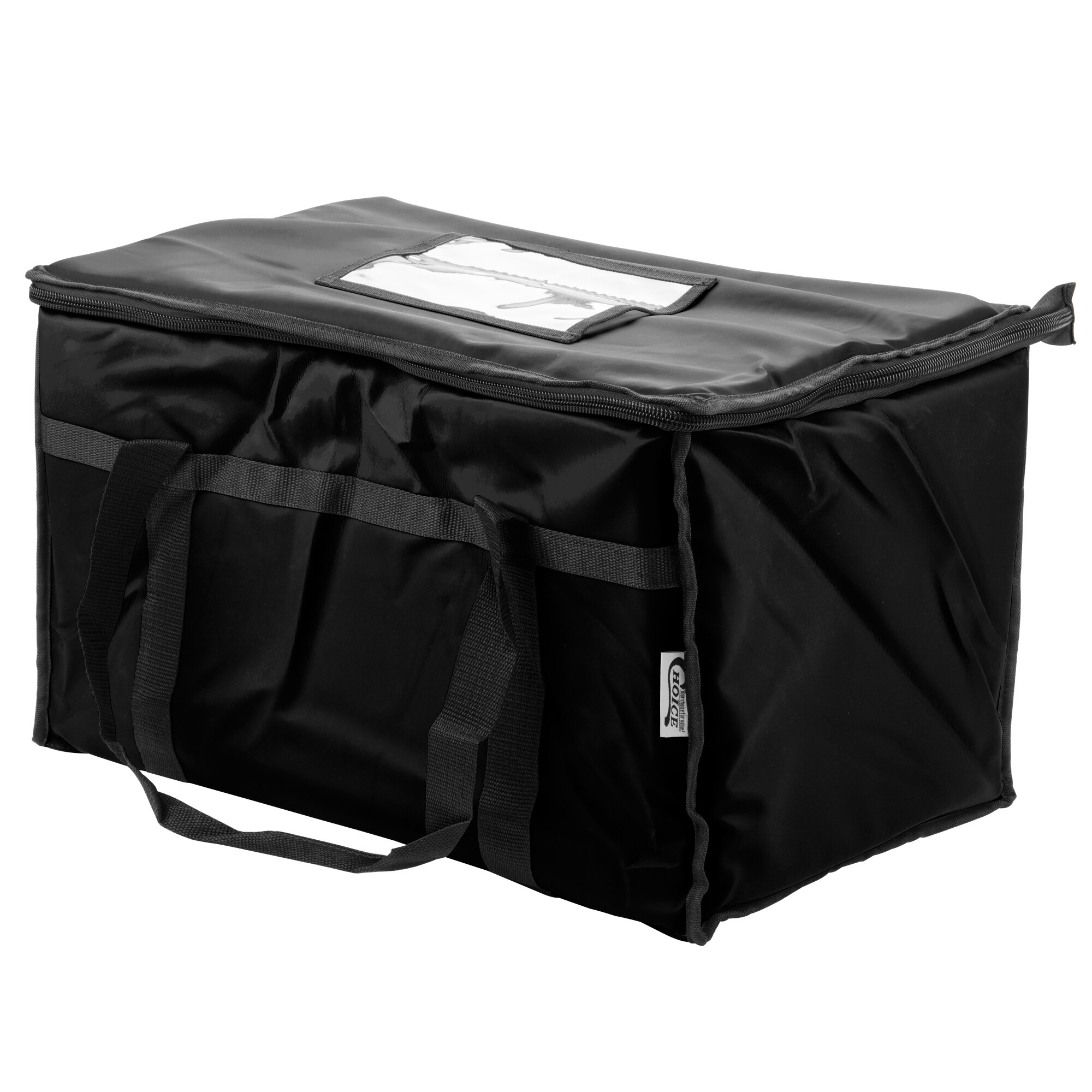 Choice Insulated Food Delivery Bag - Black Nylon