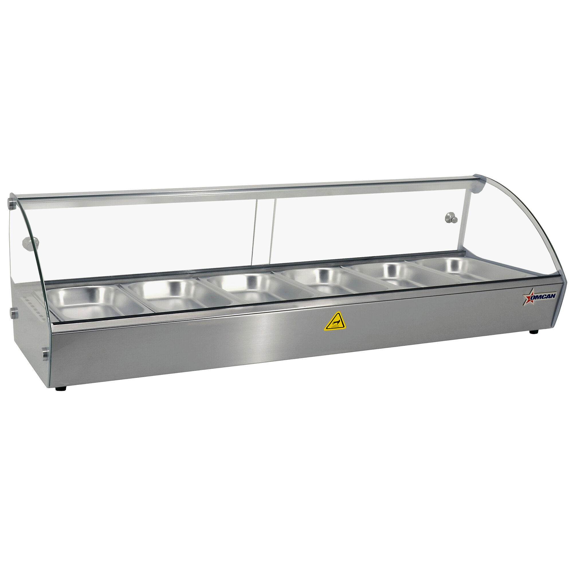 44" Electric Countertop Closed Well 6 Pan Food Warmer 110V, 800W