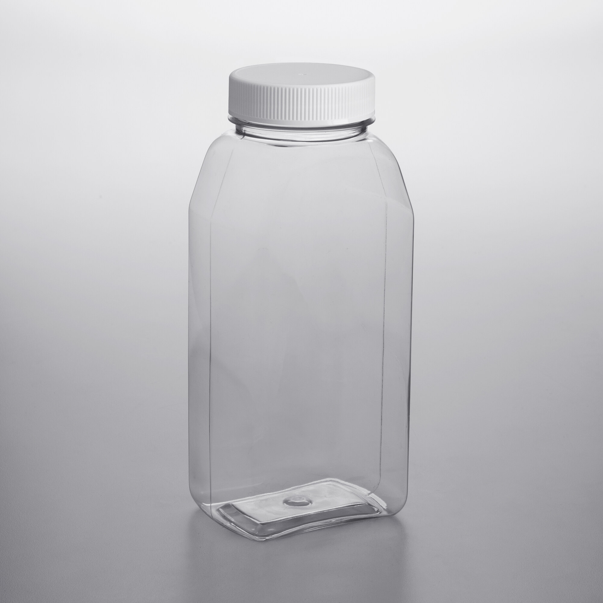 Choice 32 oz. Round Plastic Spice / General Use Storage Container with