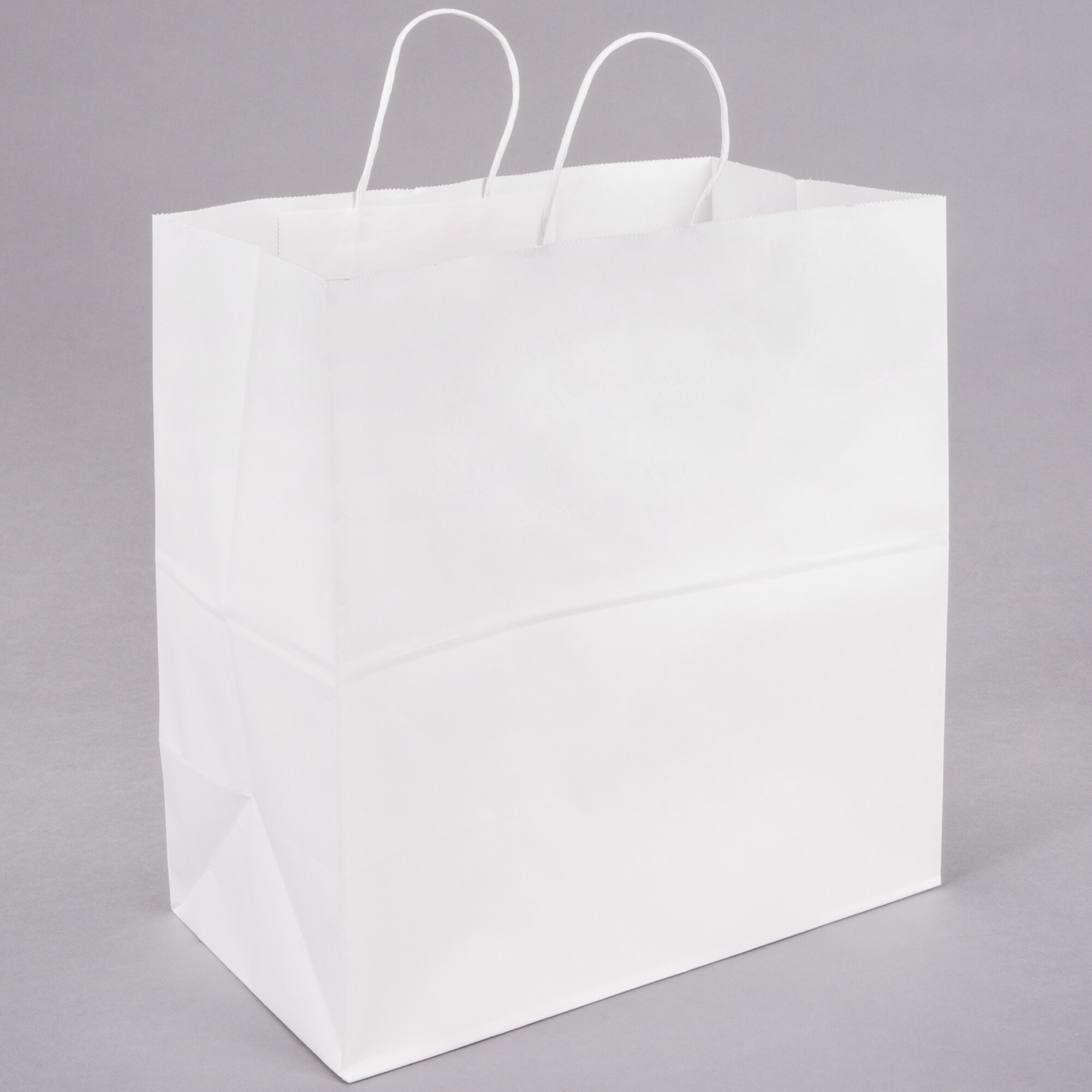 Duro Royal White Paper Shopping Bag with Handles 14