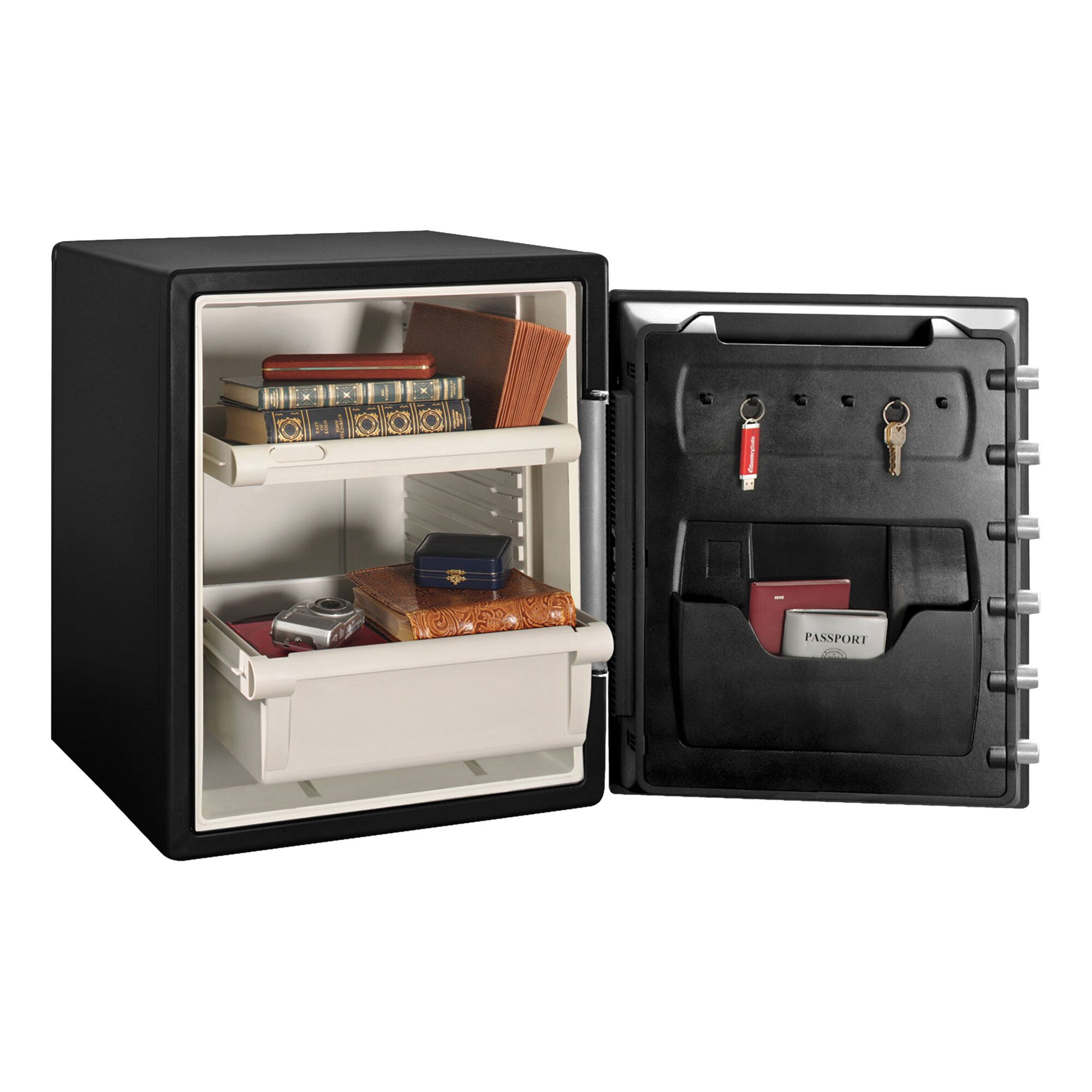 SentrySafe SFW205CWB Black 1 Hour Fire And Water Safe With Combination ...