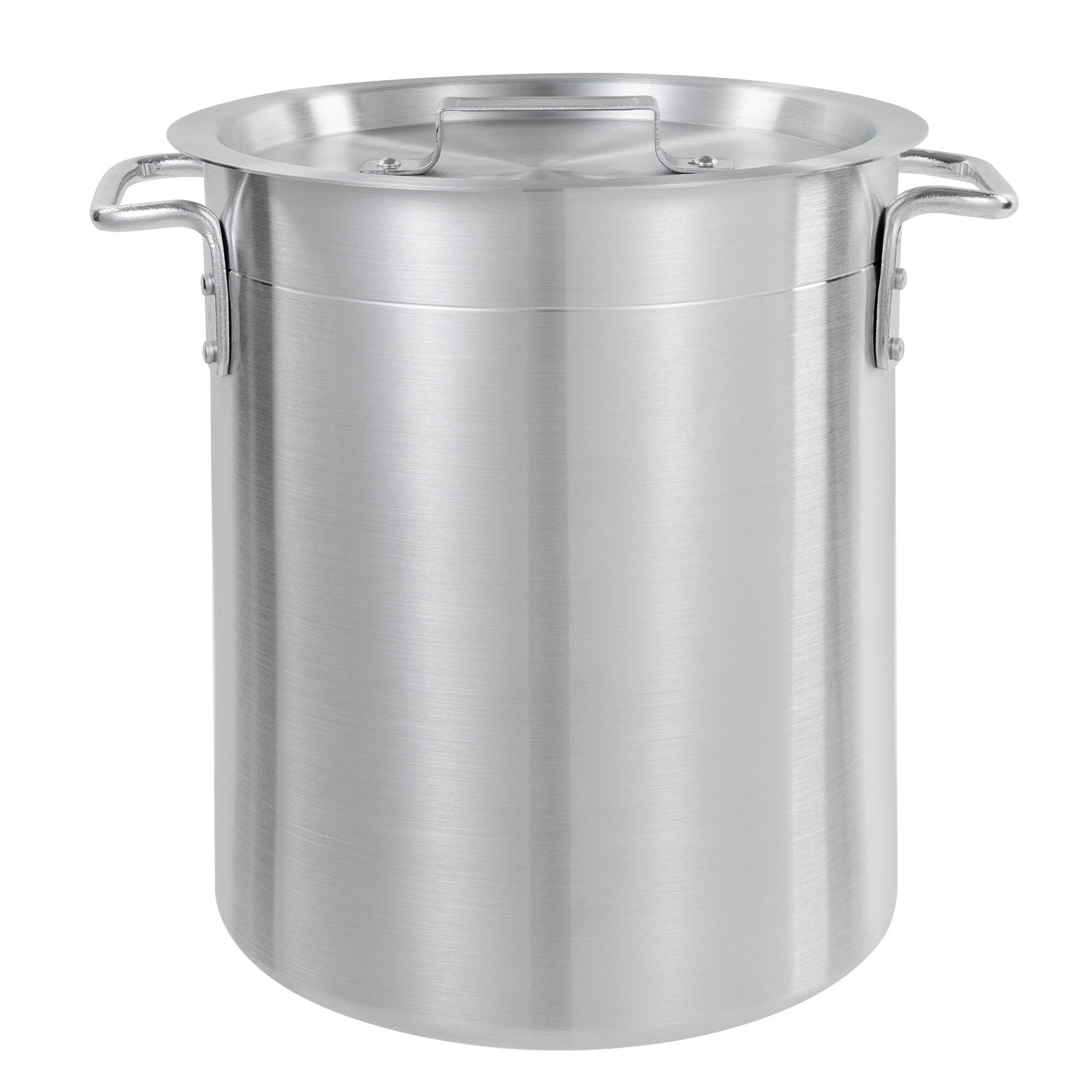 Choice 16 Qt. Standard Weight Aluminum Stock Pot with Cover