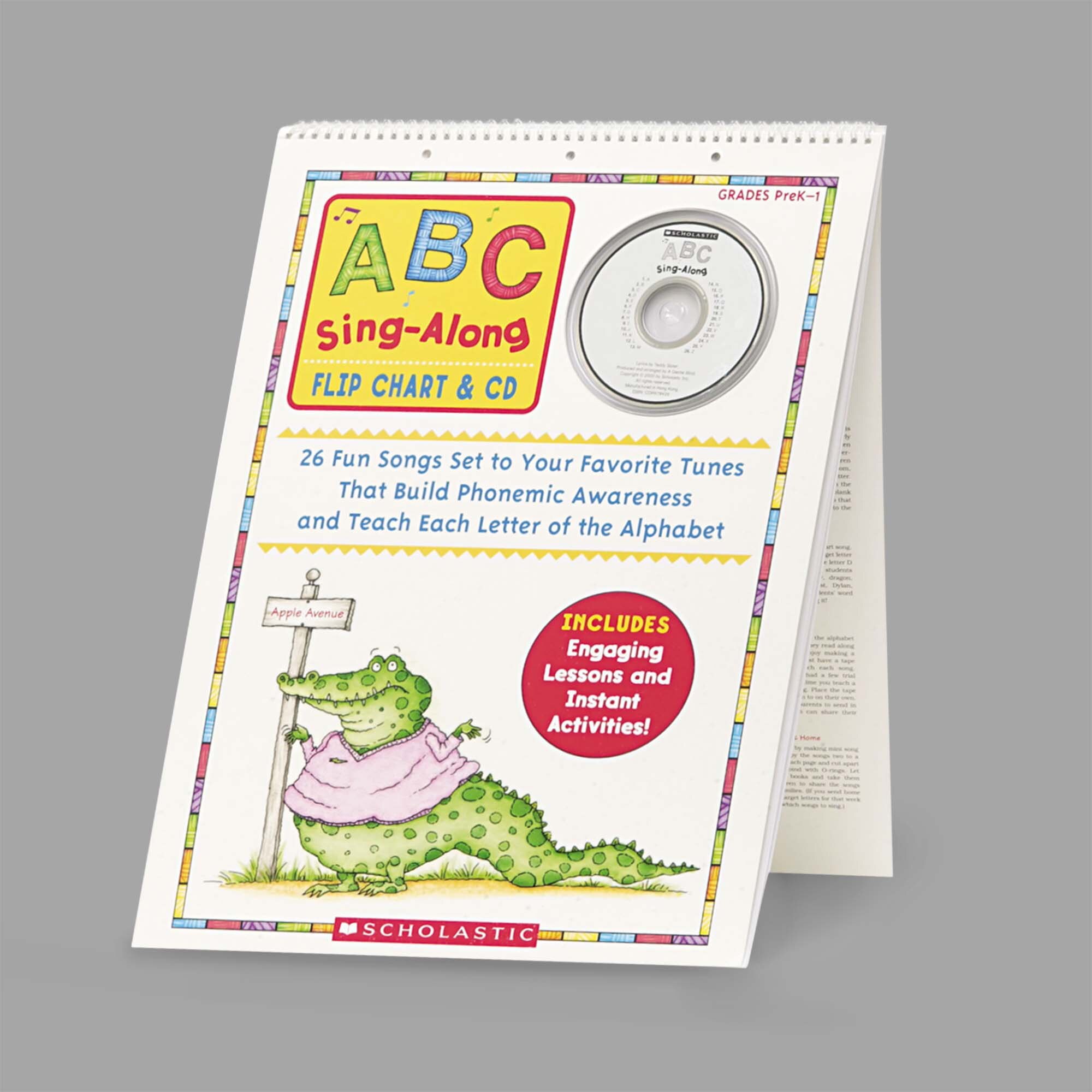 Scholastic SC978439 ABC Singalong Flip Chart And CD