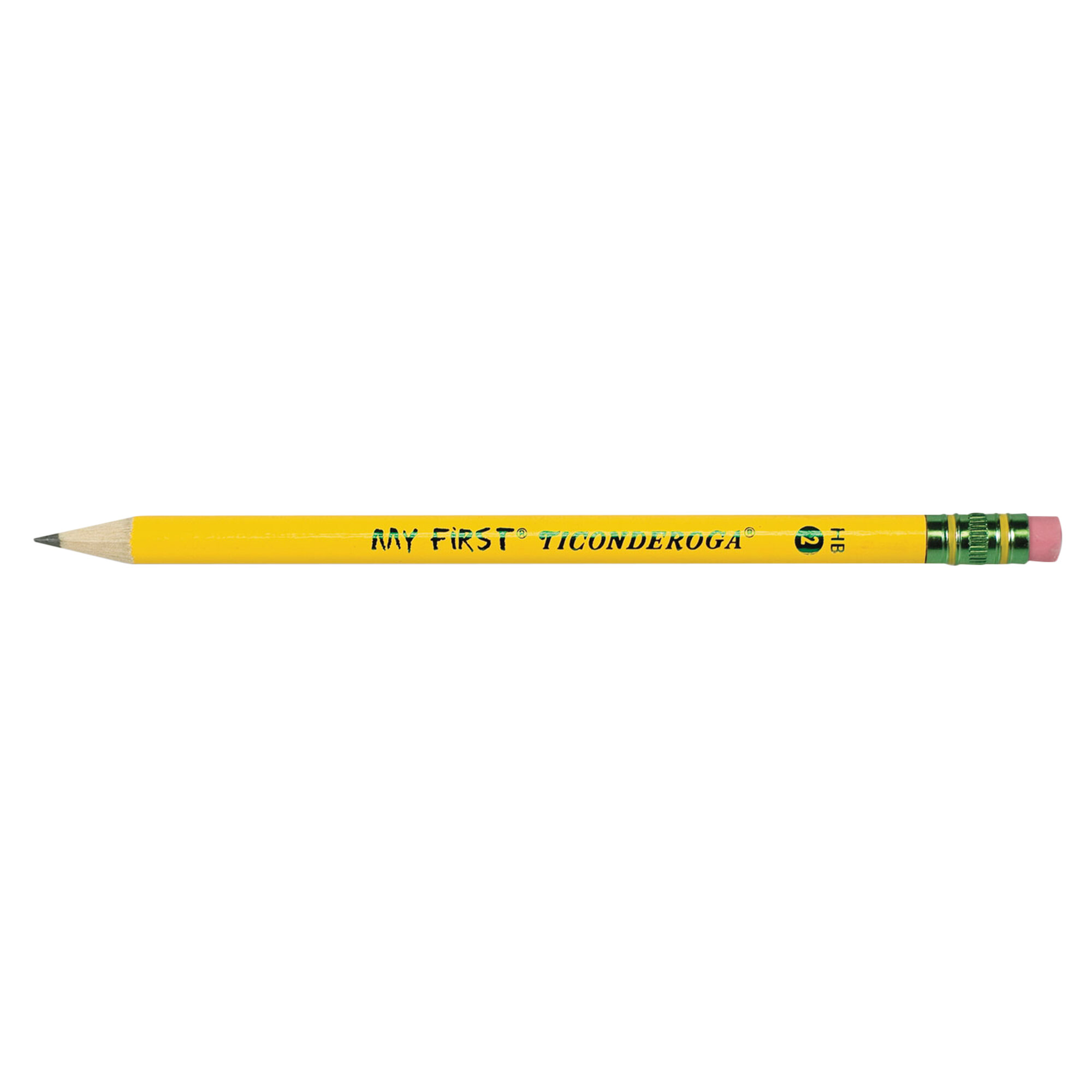 Dixon Ticonderoga 33312 My First Ticonderoga Yellow Barrel Pencils HB