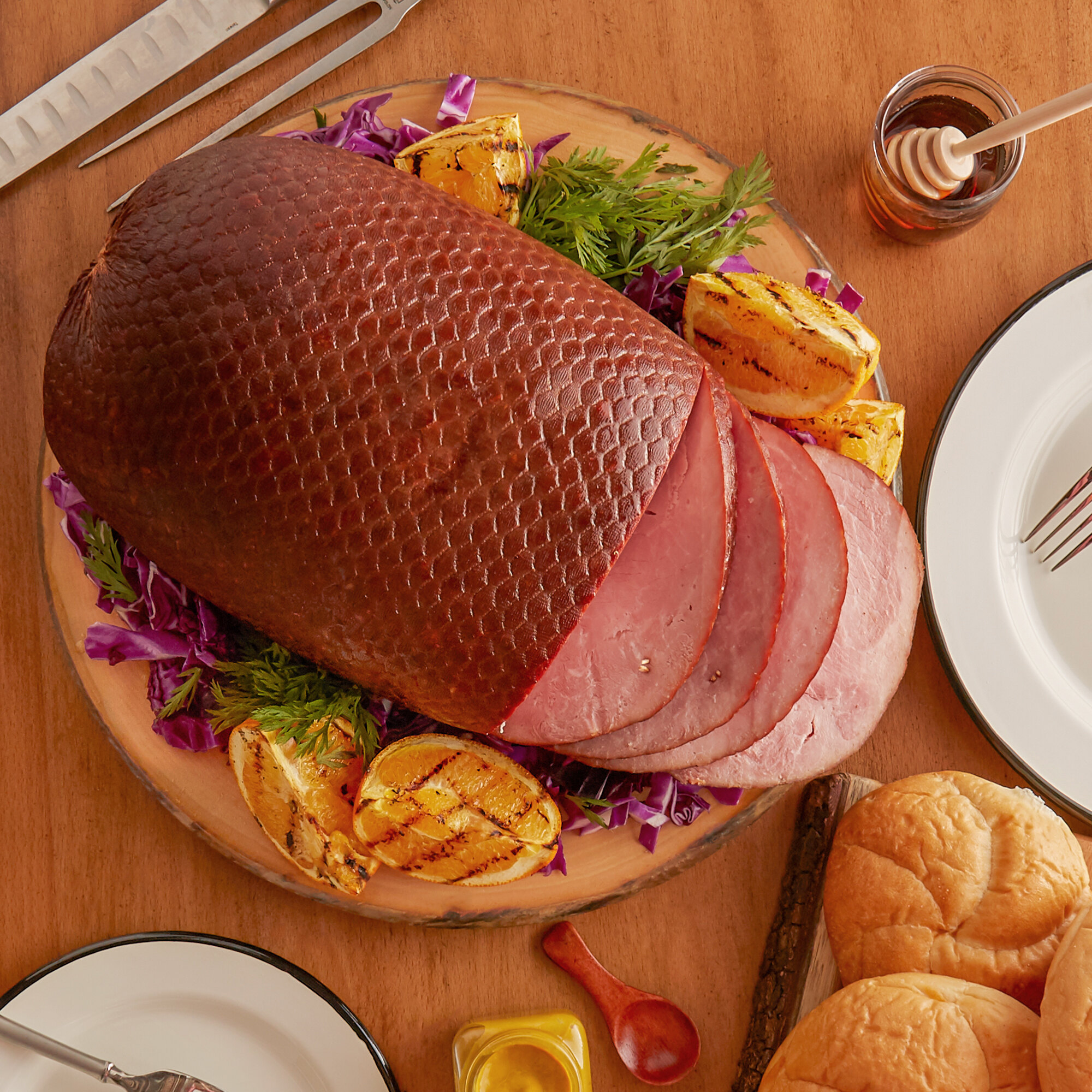 Kunzler 10 lb. Double Smoked Boneless Ham 2/Case