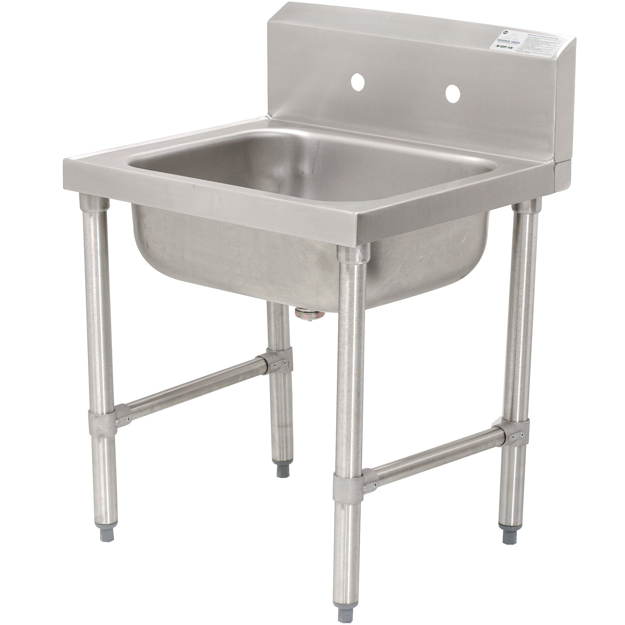 Tabco Sinks Advance Tabco 8OP16 Conventional Service Sink Leg Mounted