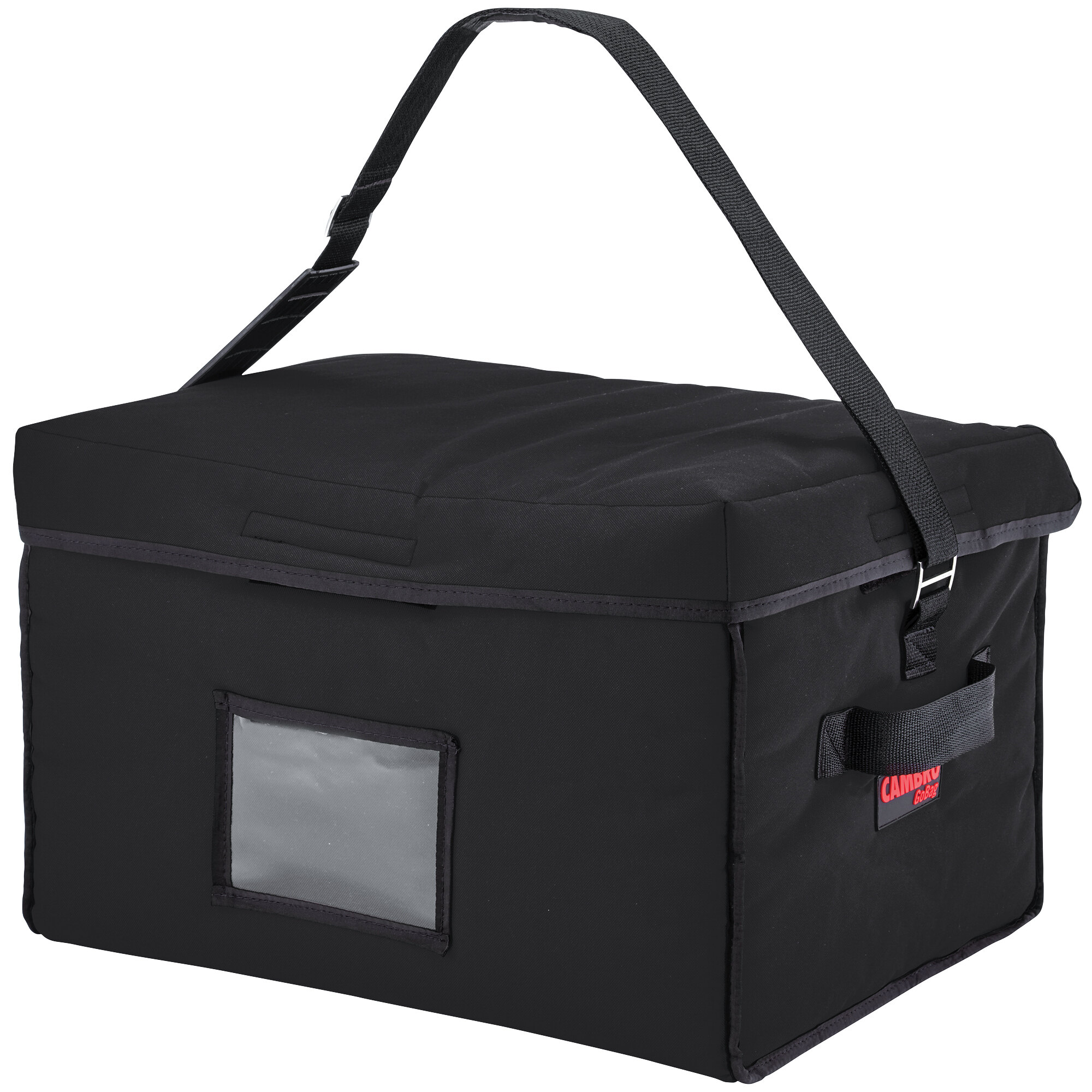 Cambro GBD181412110 Customizable Insulated Black Jumbo Delivery GoBag ...