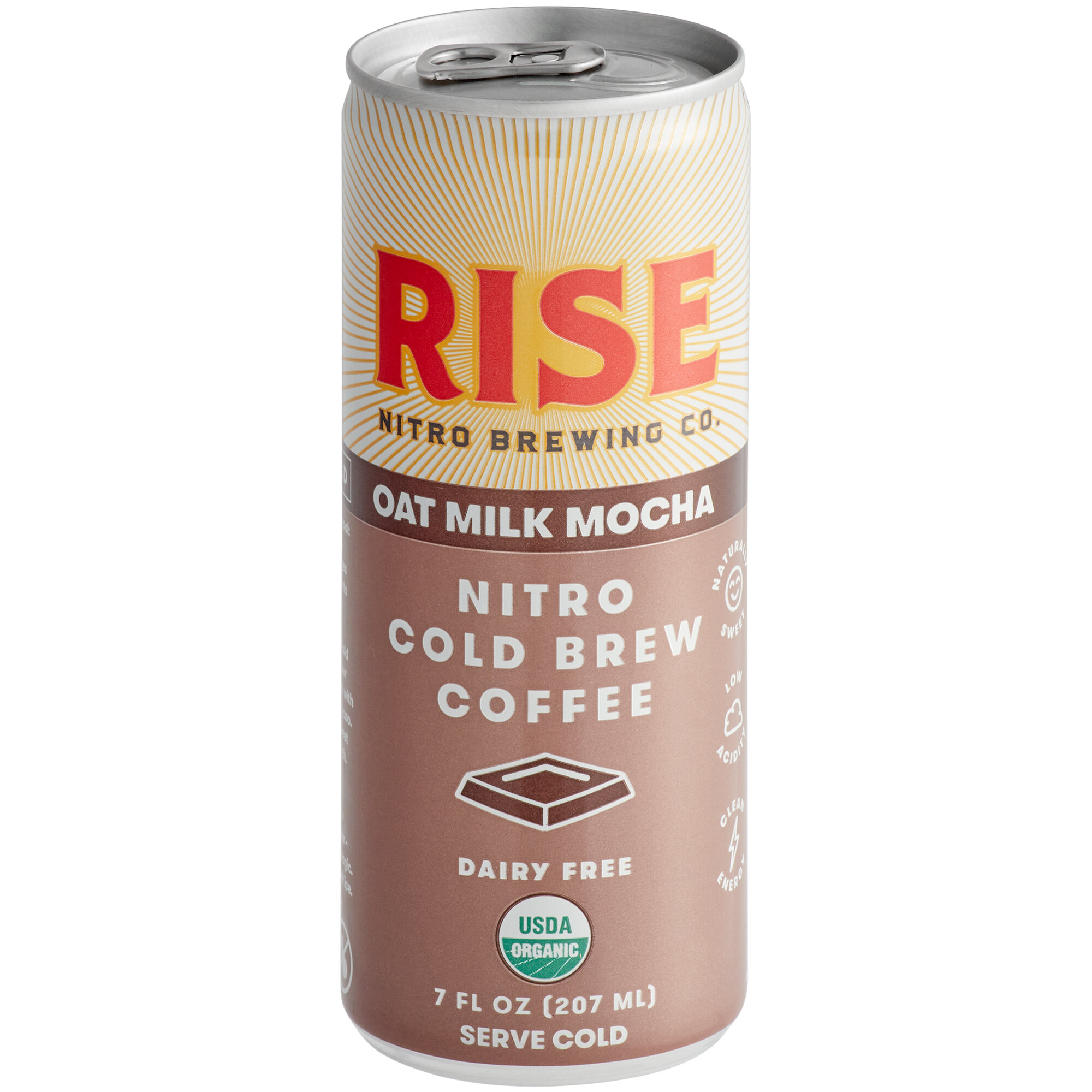 Rise Brewing Co. 7 fl. oz. Organic Oat Milk Mocha Nitro Cold Brew