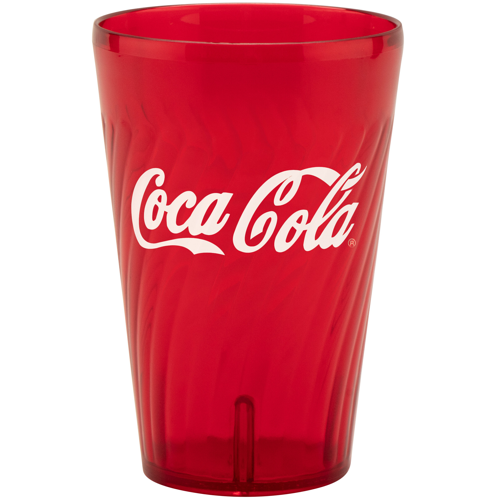 GET 2224-RC Tahiti 24 oz. Red Coca-Cola® SAN Plastic Tumbler - 72/Case