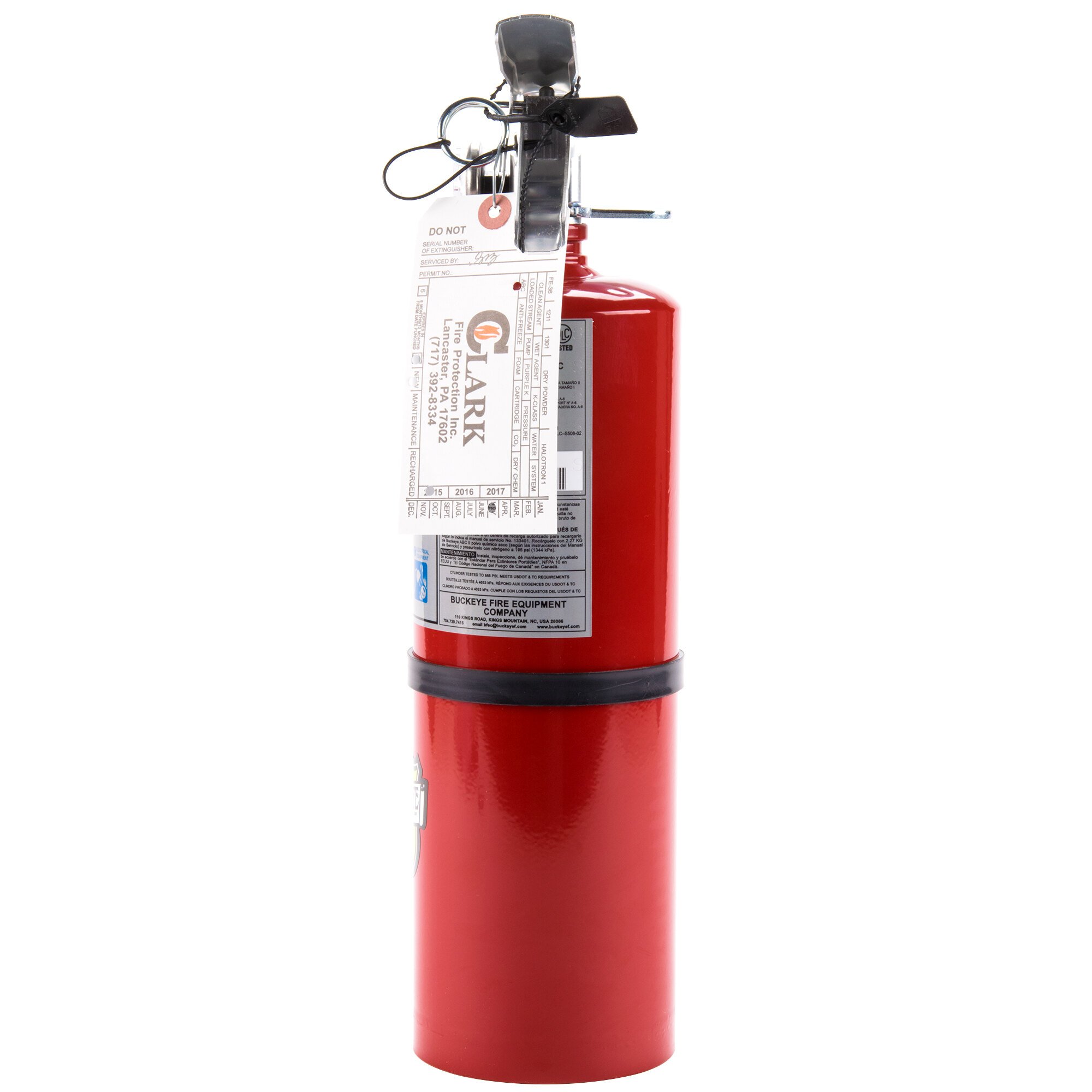 Buckeye 5 Lb. ABC Fire Extinguisher - Rechargeable Tagged - UL Rating ...