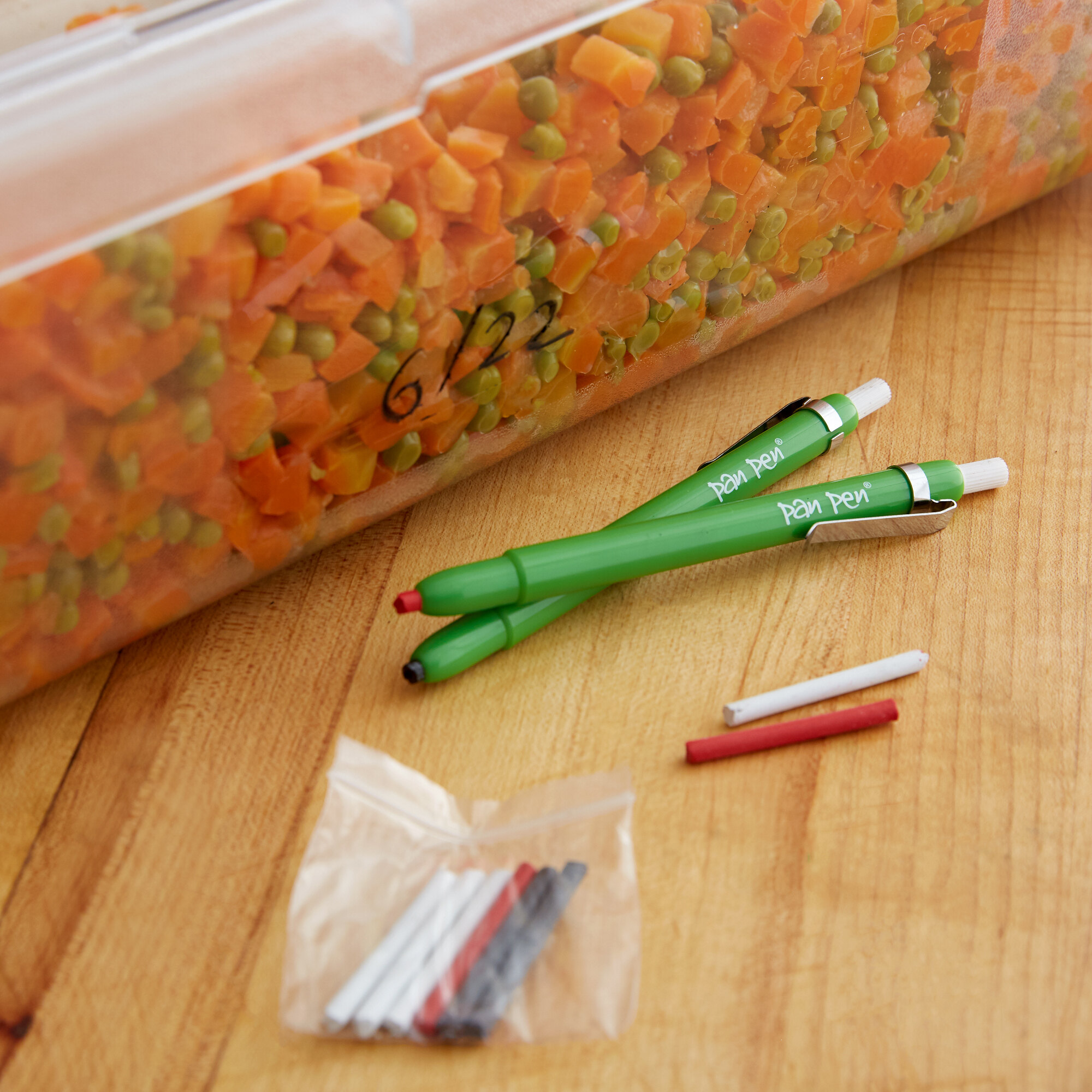 Pan Pen PAPE12 Food Safety Marker 2Pack with 10 Refills