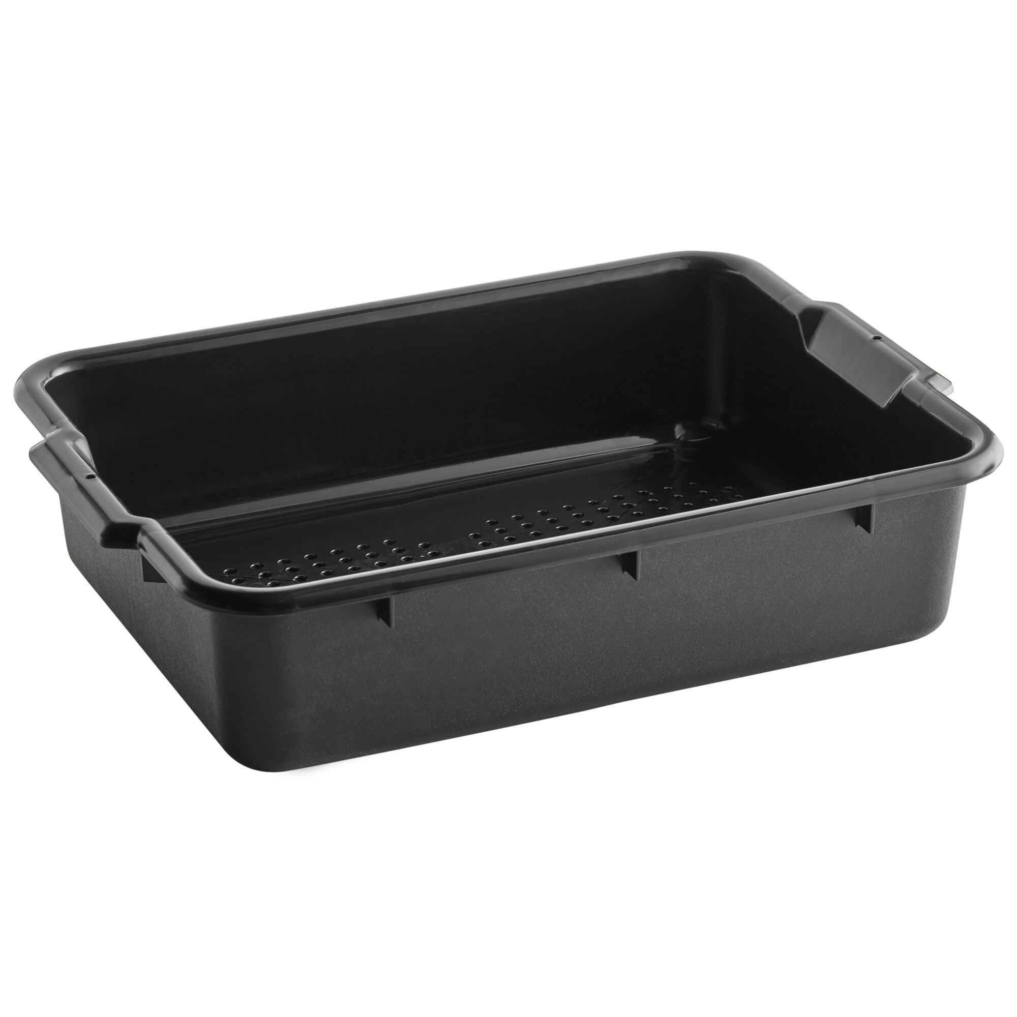 Black Perforated Bus Box (20" x 15" x 5") staurantStore