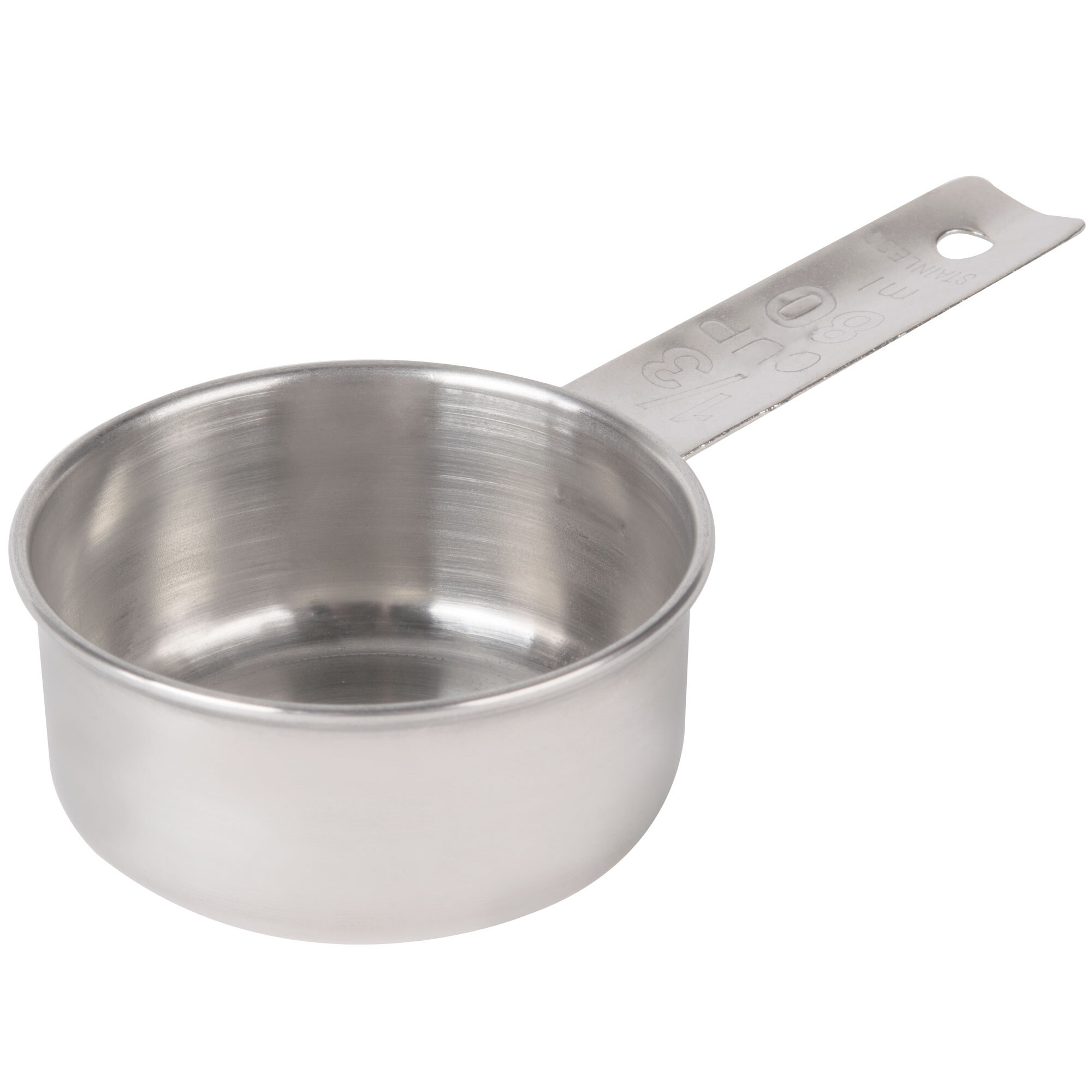 Tablecraft 724B 1/3 Cup Stainless Steel Measuring Cup