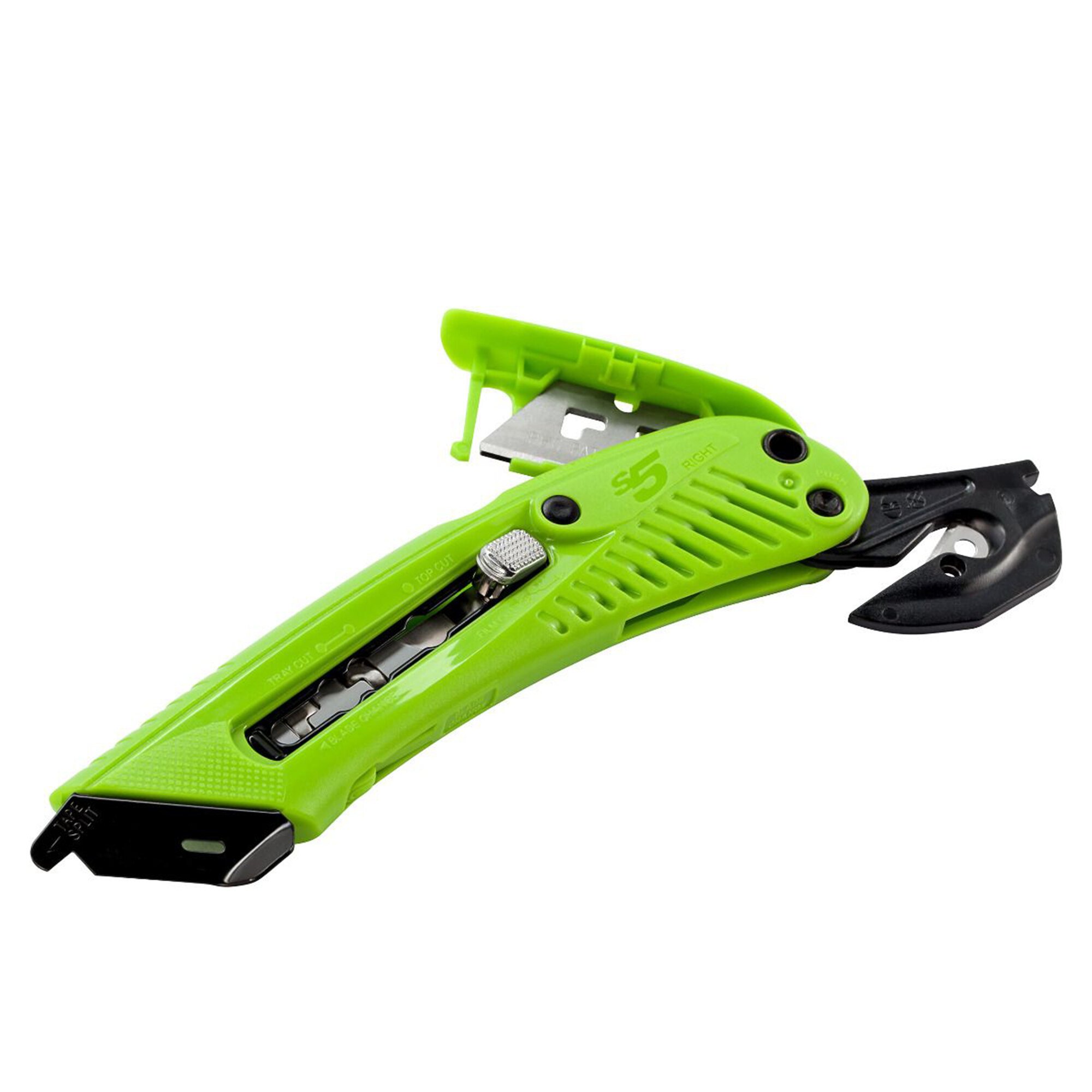 Pacific Handy Cutter S5R Green RightHanded 3In1 Safety Cutter