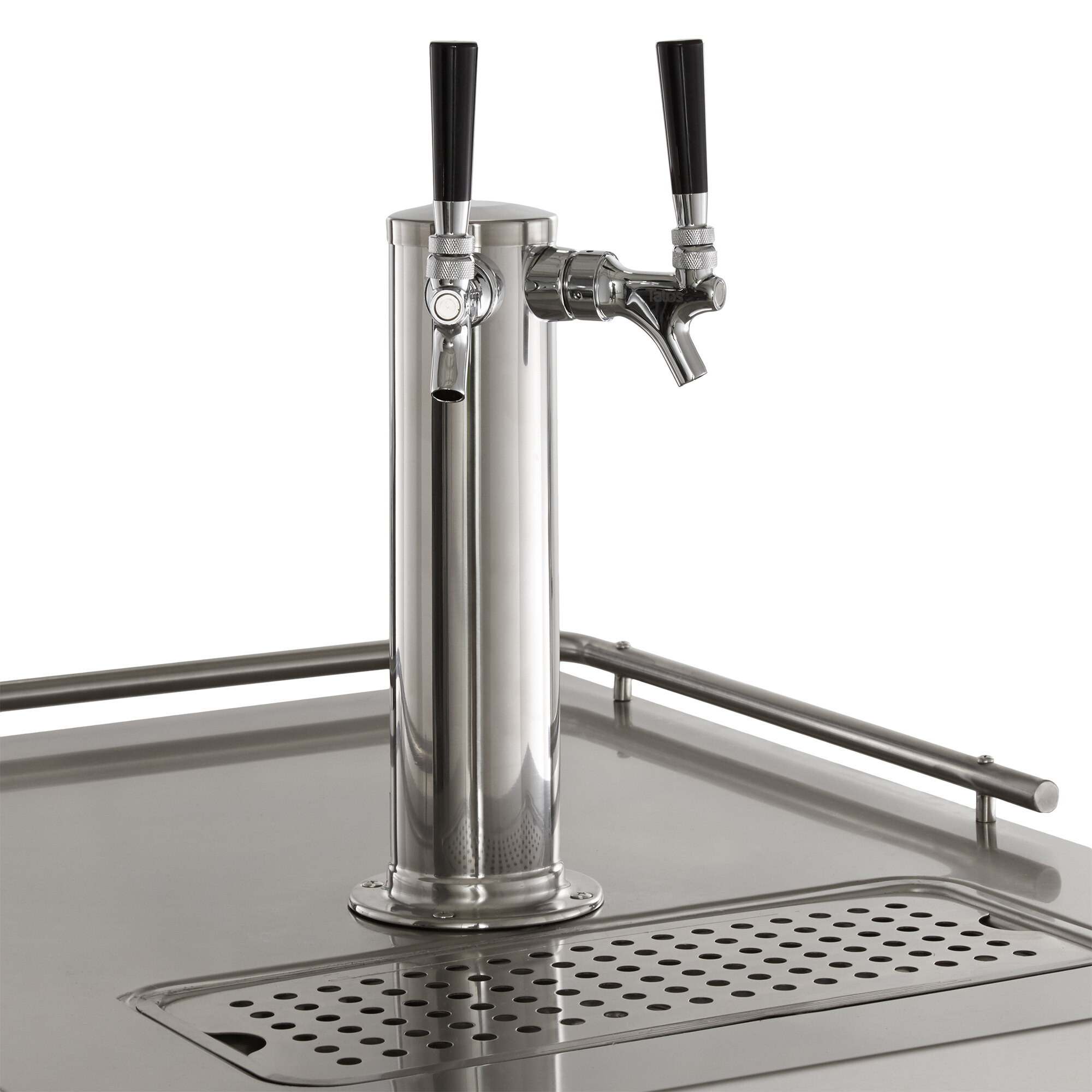 Avantco UDD1HC Double Tap Kegerator Beer Dispenser Black, (1) 1/2