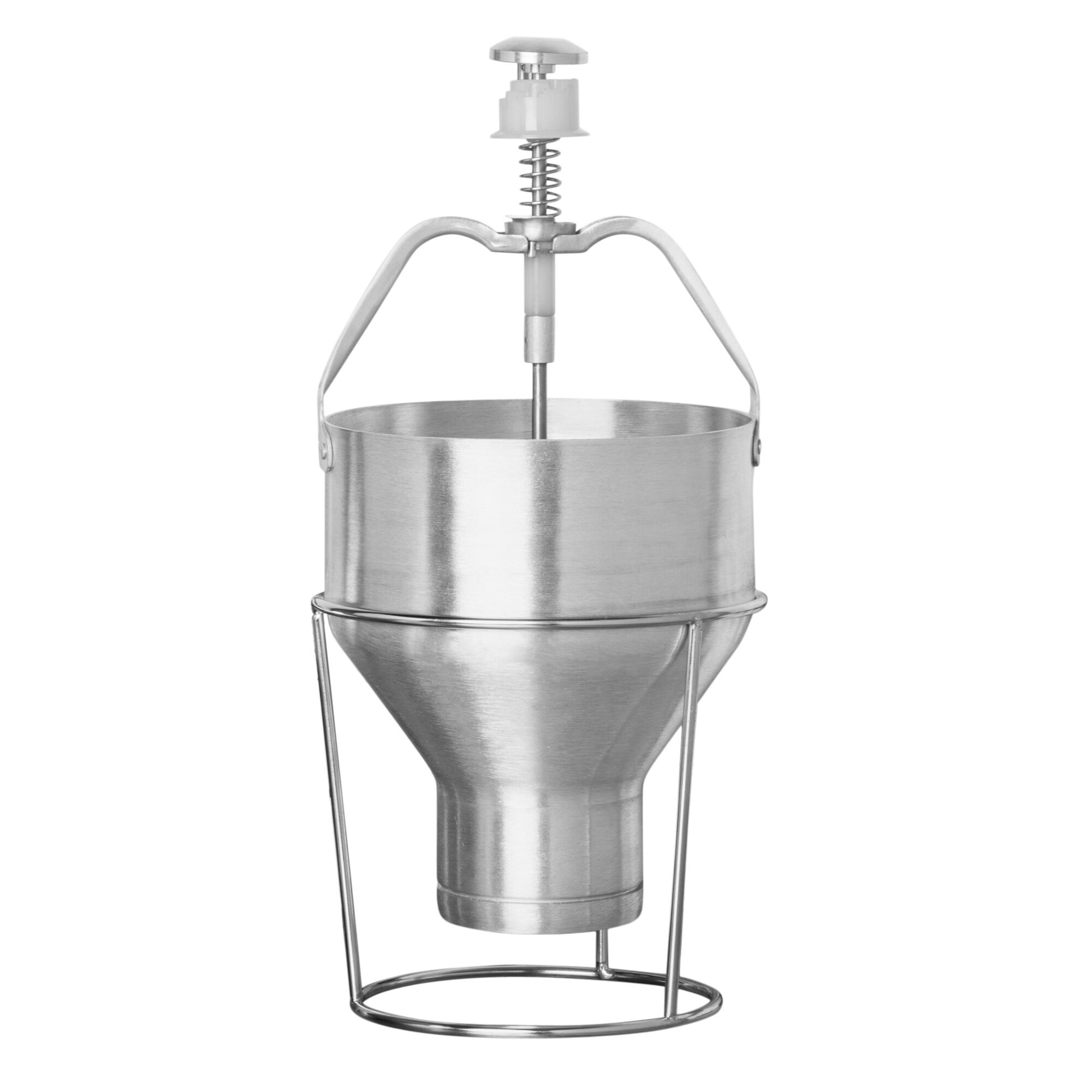 Pancake Batter Dispenser 88 oz. Aluminum Dispenser with Stand