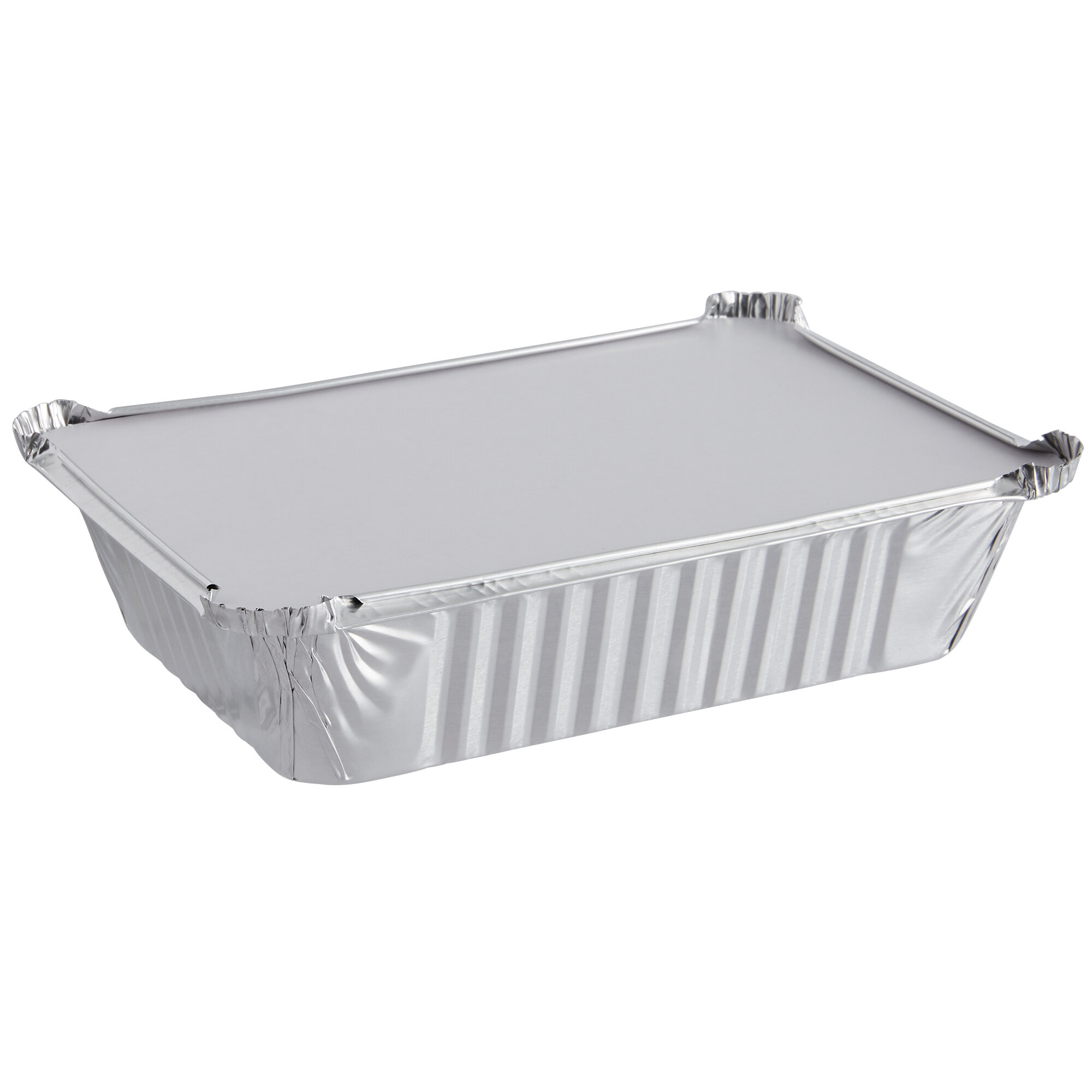 2 1/4 lb. Rectangular Foil Pan with Board Lid 250/Case