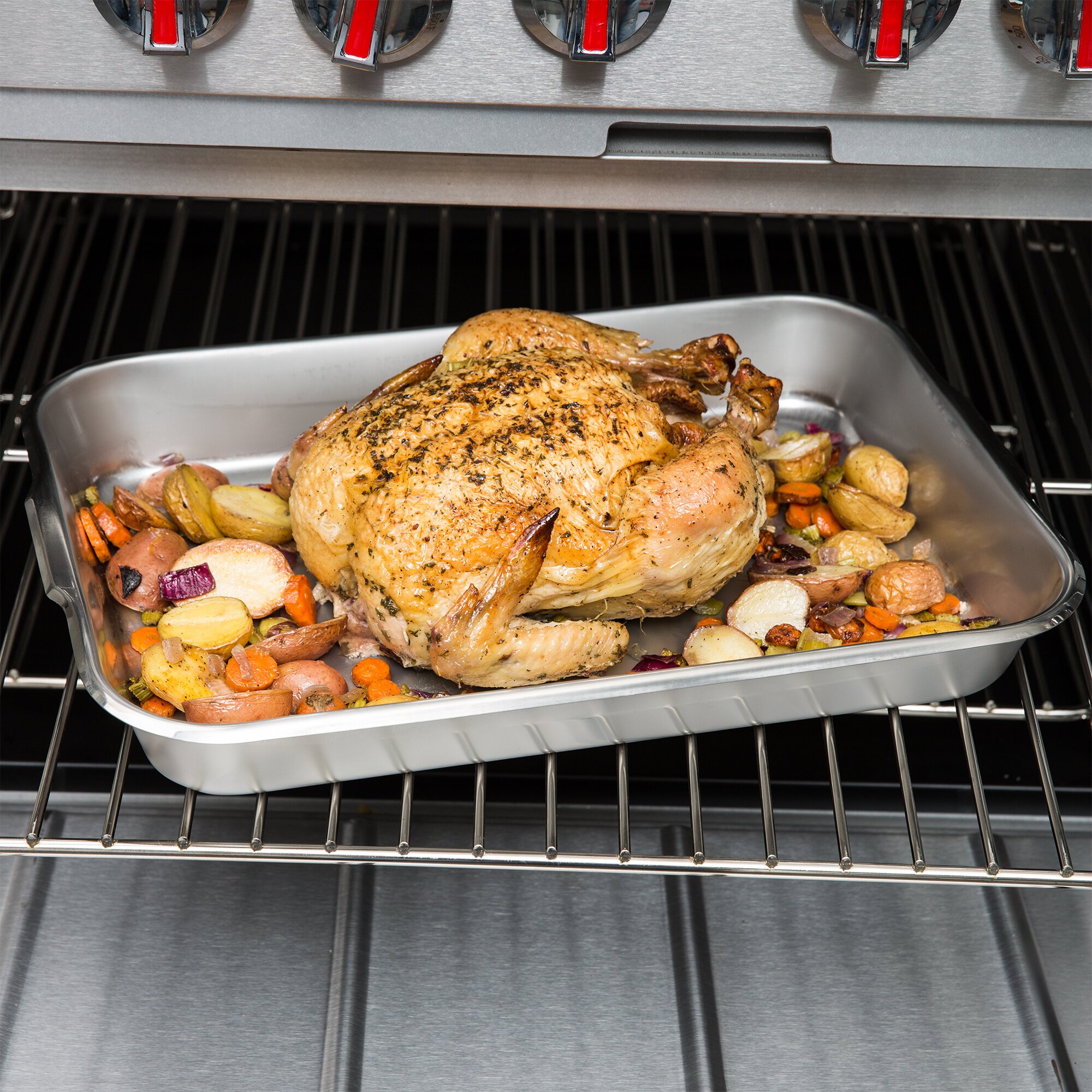 Vollrath 61270 6.5 Qt. Stainless Steel Baking and Roasting Pan with