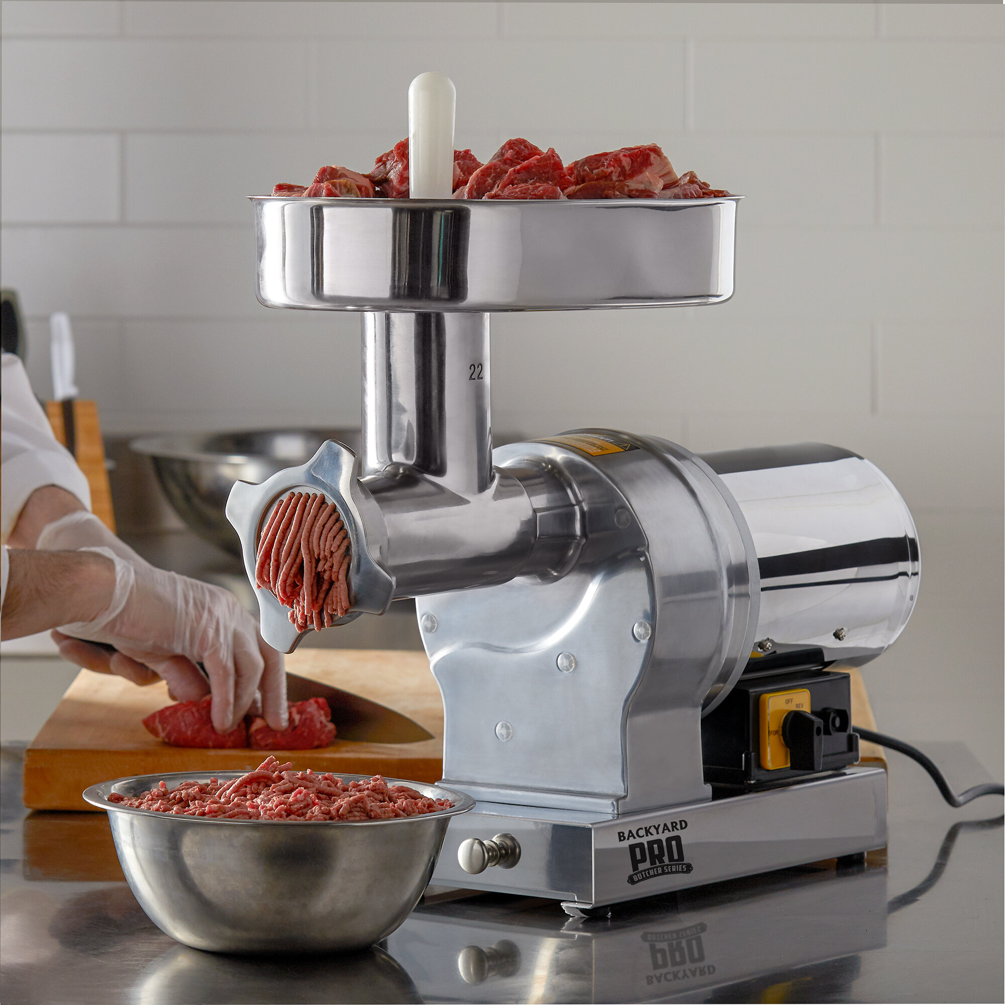 Backyard Pro BSG22 Butcher Series 22 Electric Meat Grinder 120V