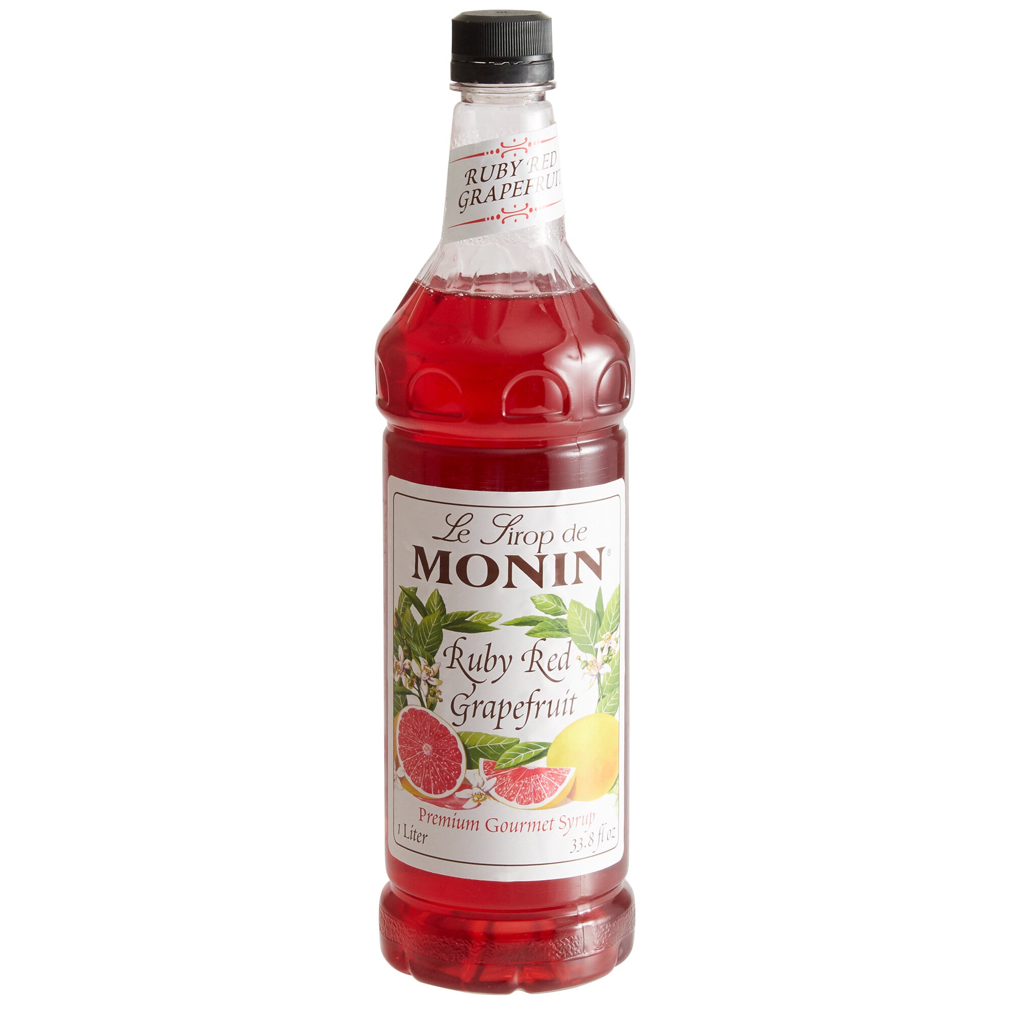 Monin 1 Liter Premium Ruby Red Grapefruit Flavoring Syrup