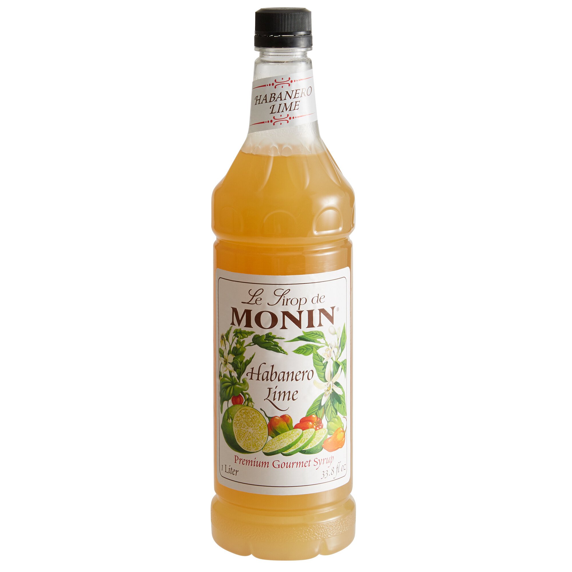 Monin 1 Liter Premium Habanero Lime Flavoring Syrup