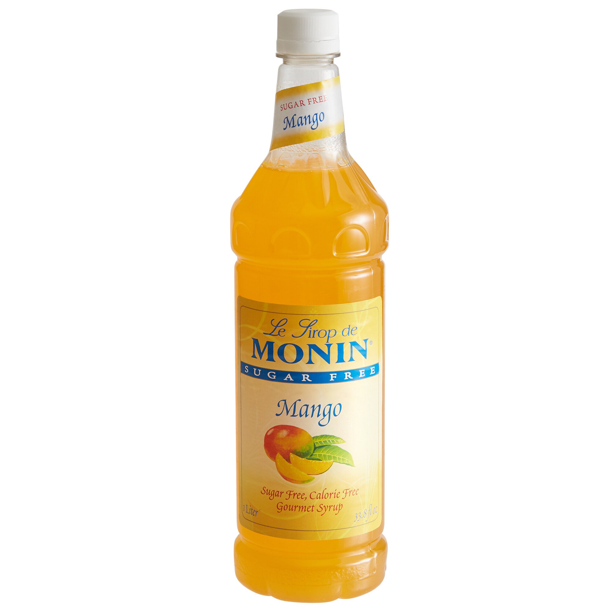 Monin 1 Liter Sugar Free Mango Flavoring Syrup