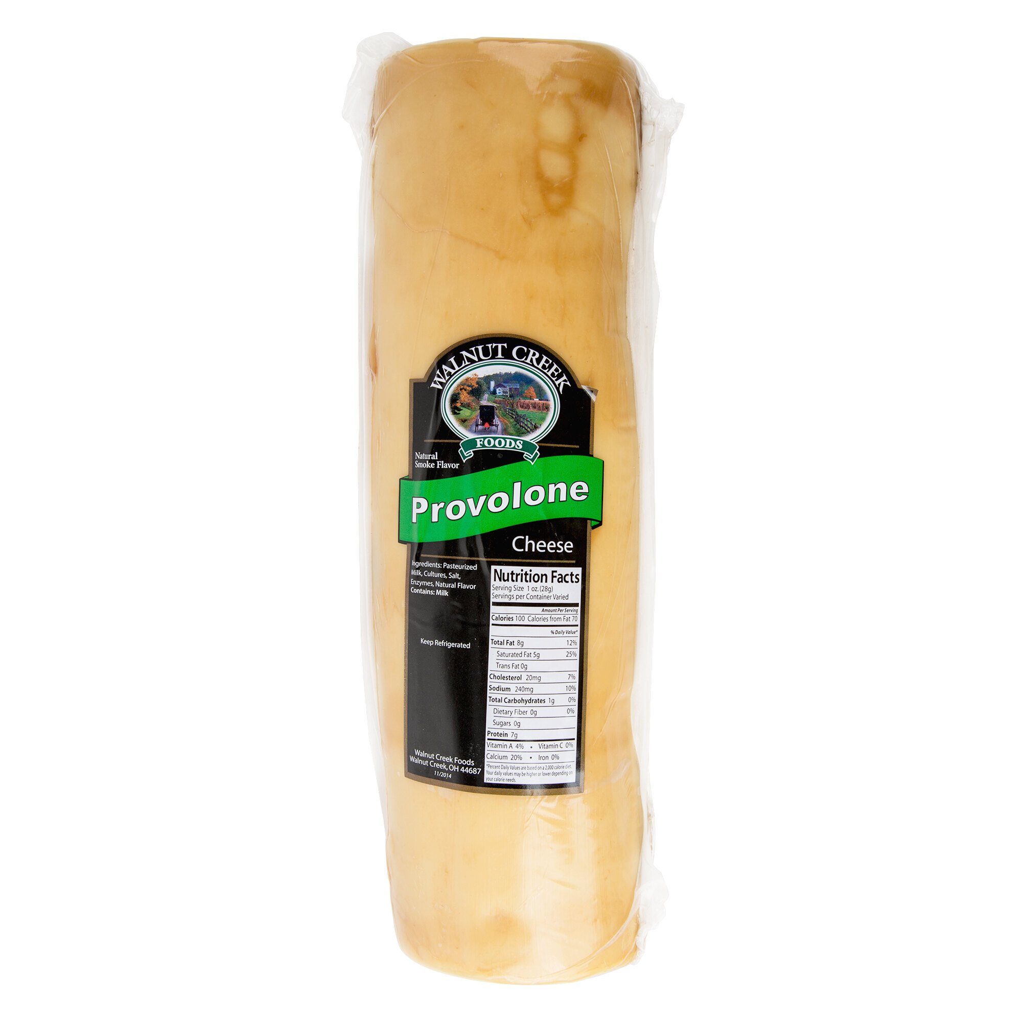 Walnut Creek Foods 6 lb. Provolone Cheese with Natural Smoke Flavor 2