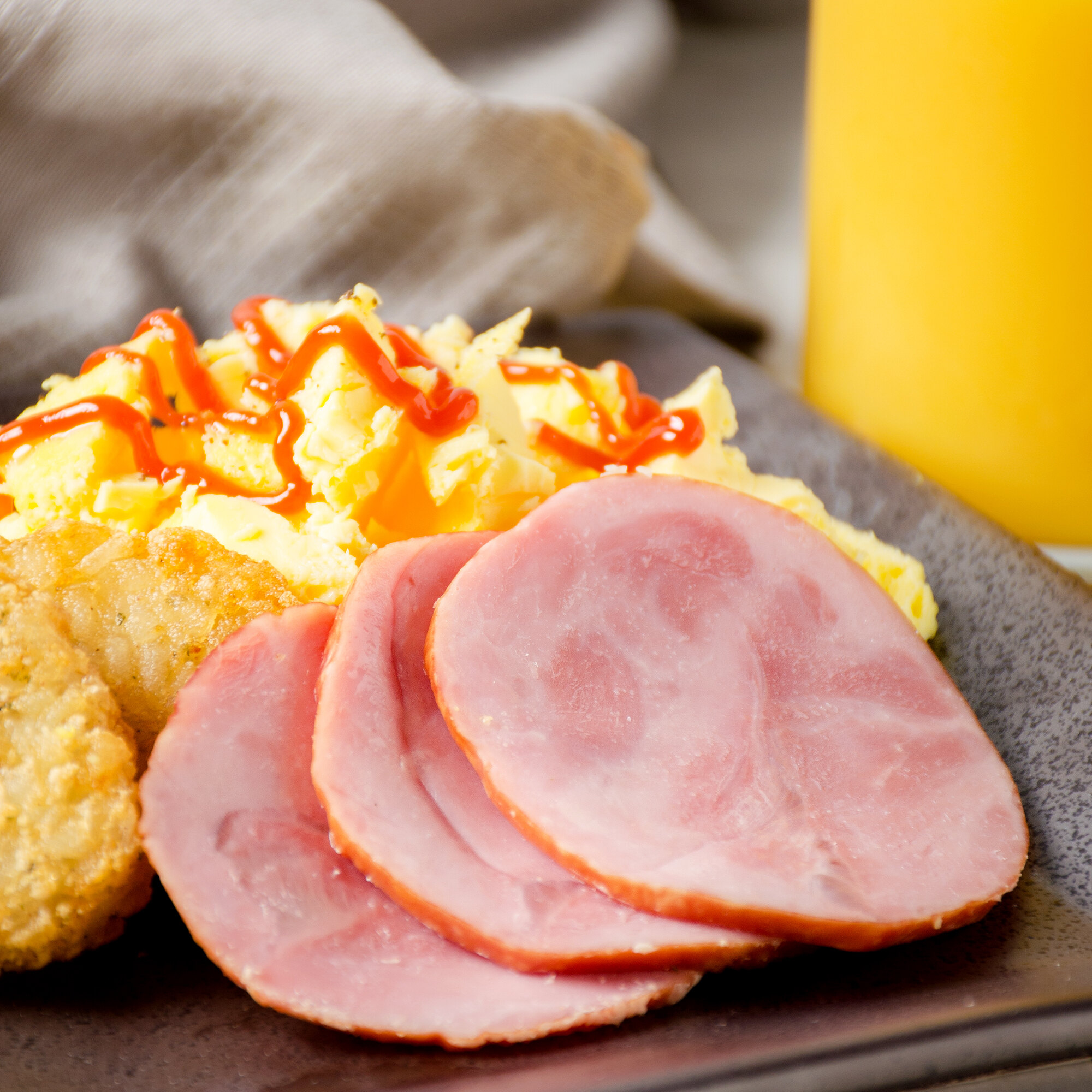 Hatfield 3 lb. Fully Cooked Canadian Brand Ham 3/Case