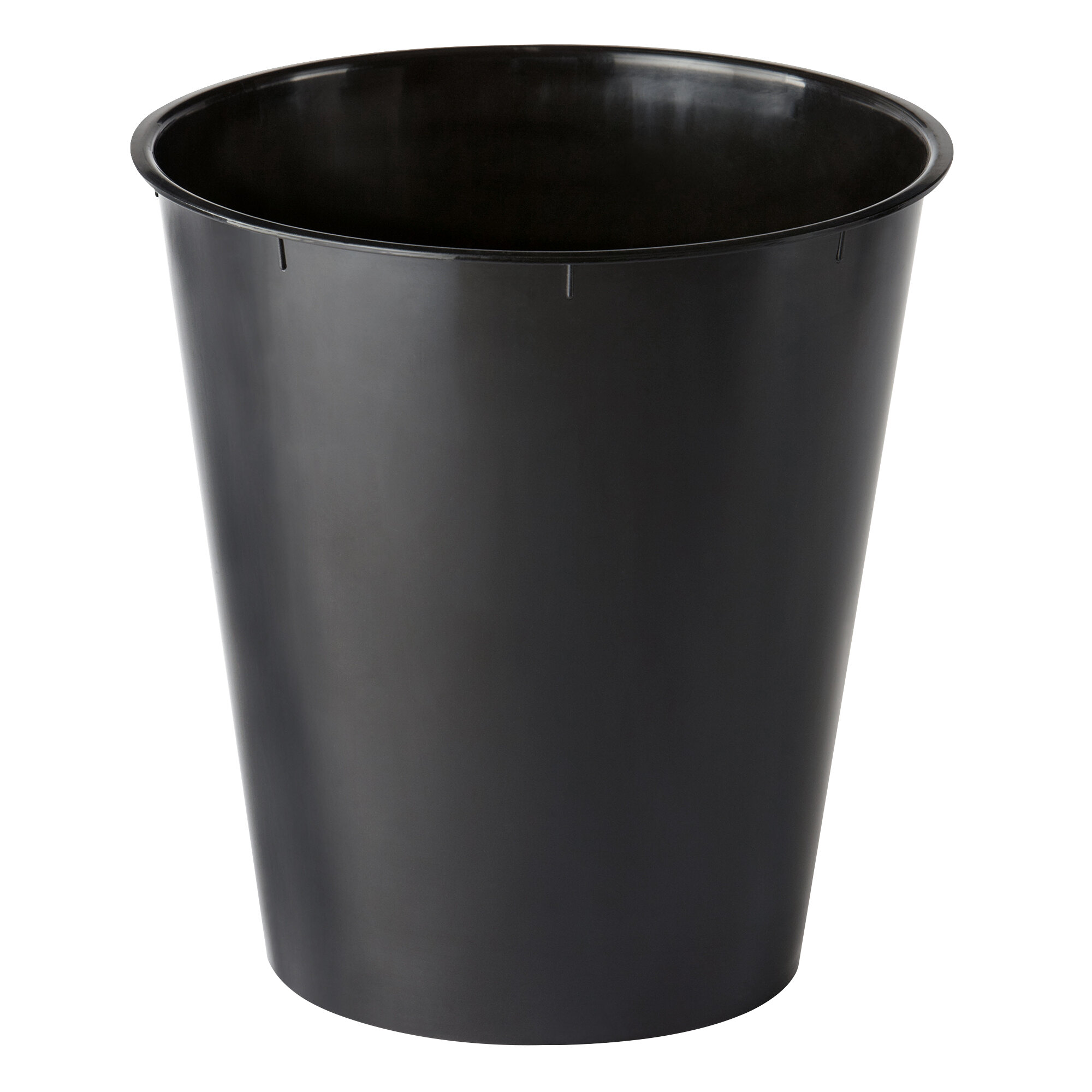 9 Qt. Black Plastic Round Wastebasket Liner
