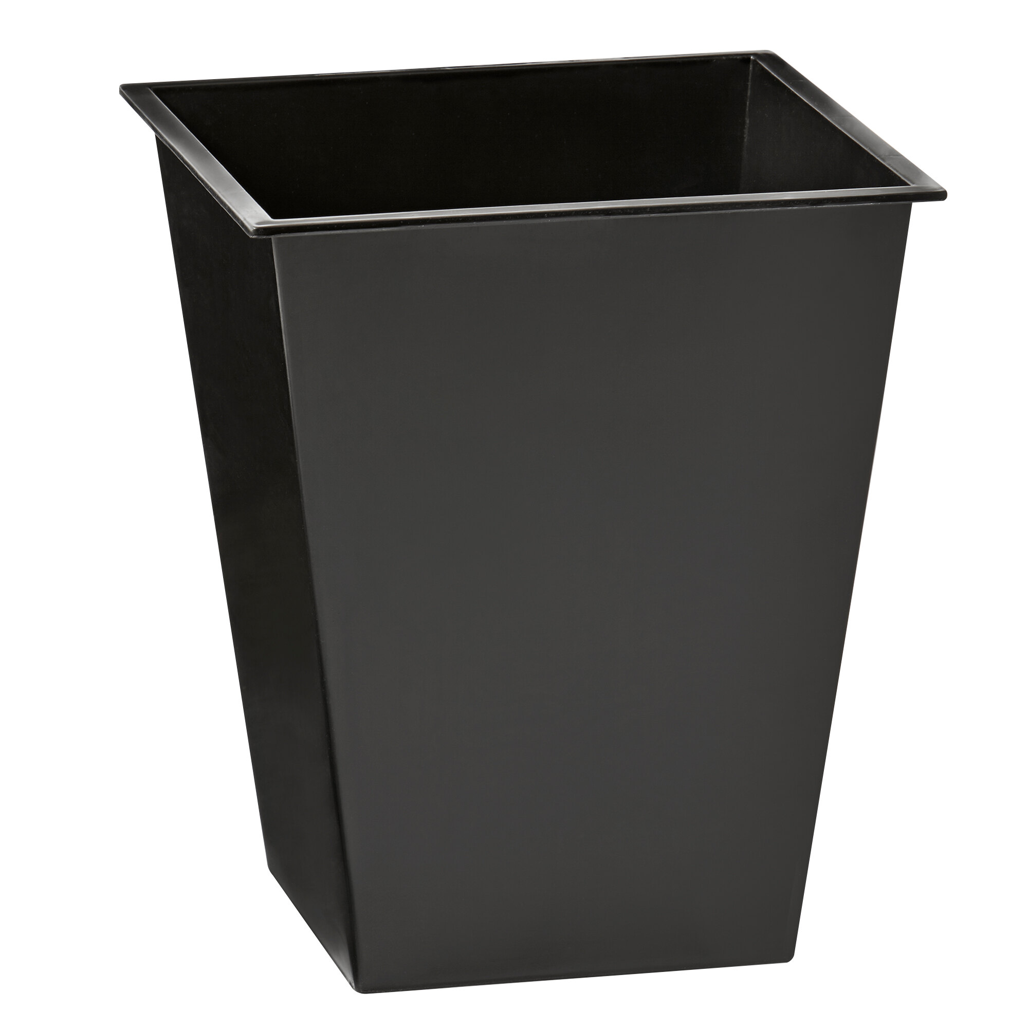 9 Qt. Black Plastic Trapezoid Wastebasket Liner