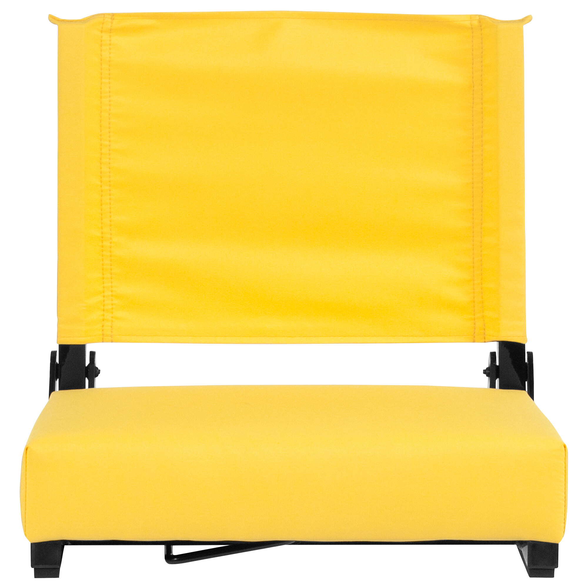 Flash Furniture XU-STA-YL-GG Grandstand Yellow Ultra-Padded Bleacher Comfort Seat