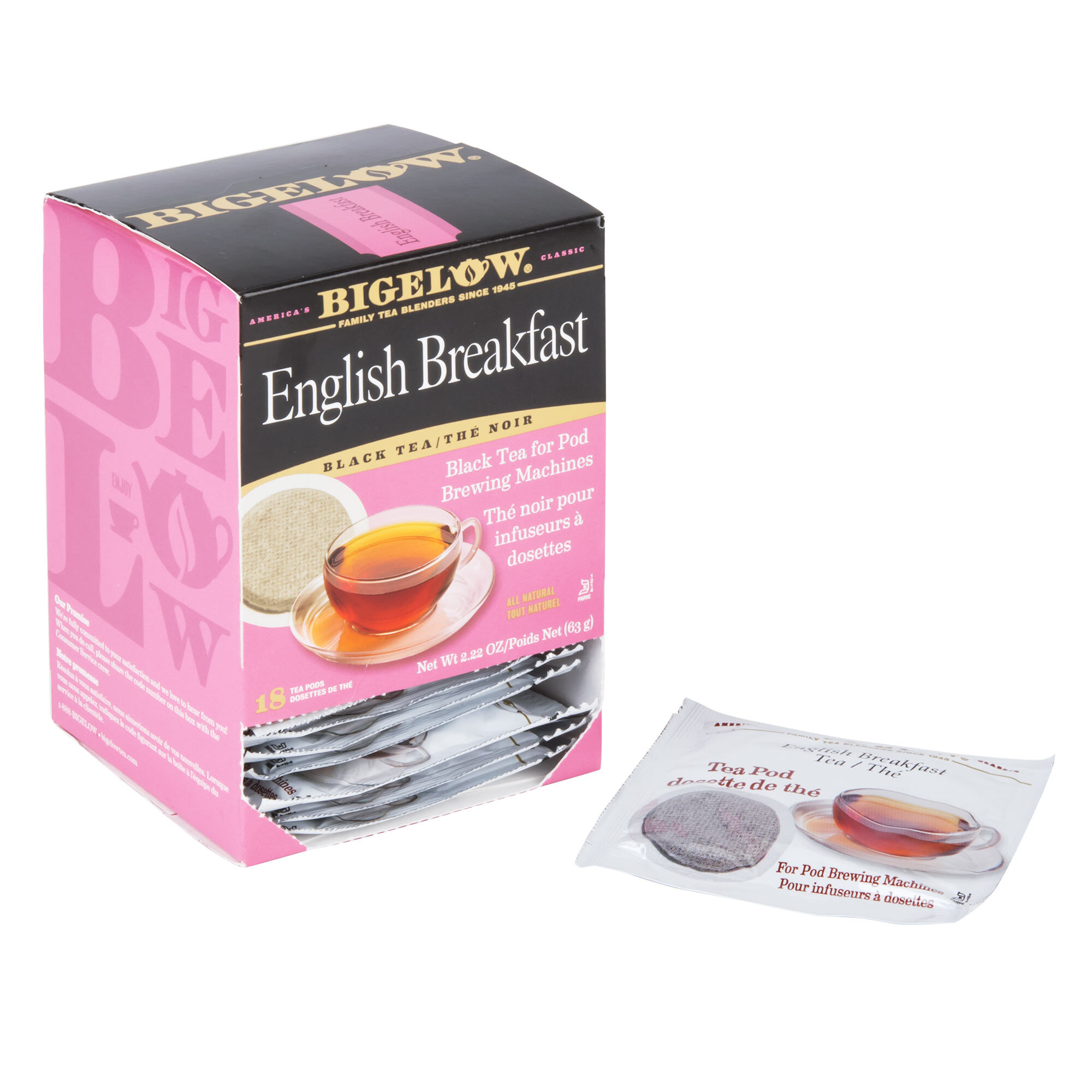 Bigelow English Breakfast Tea Pods 18/Box