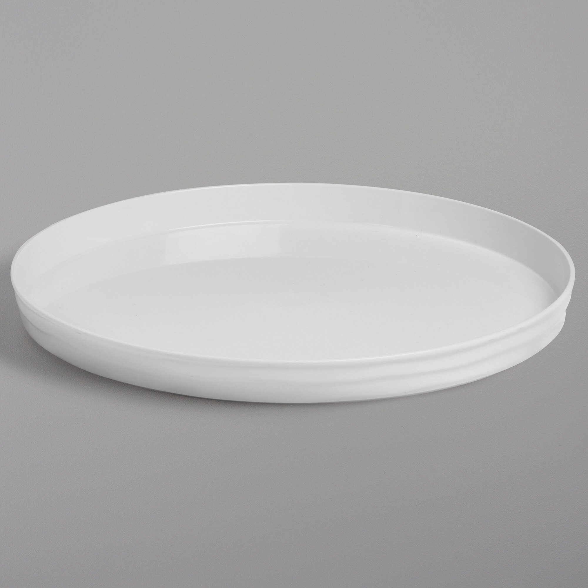 American Metalcraft BL12W Del Mar 12" Round White Plastic Stackable