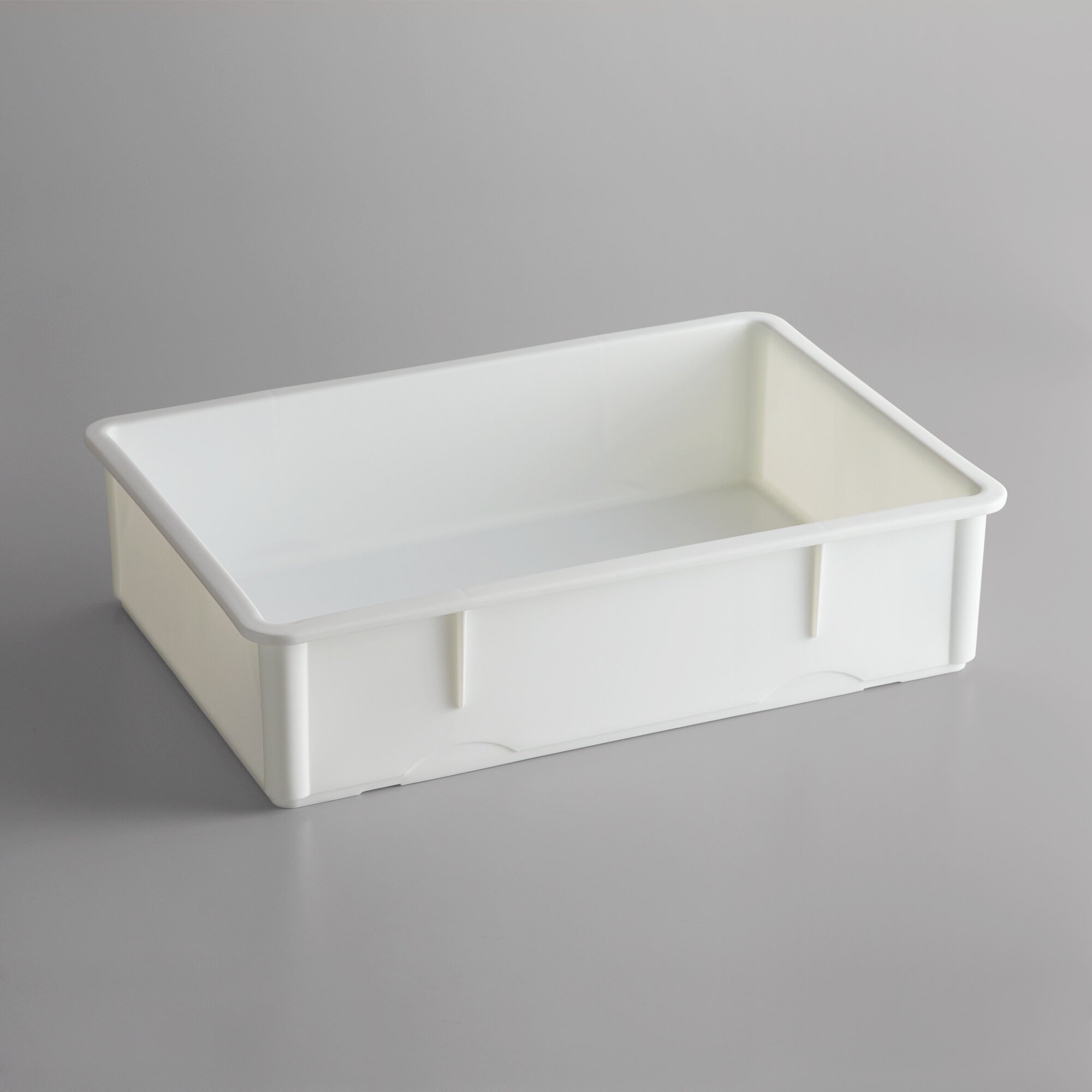 Baker's Mark 18" x 26" x 6" White HeavyDuty Polypropylene Dough