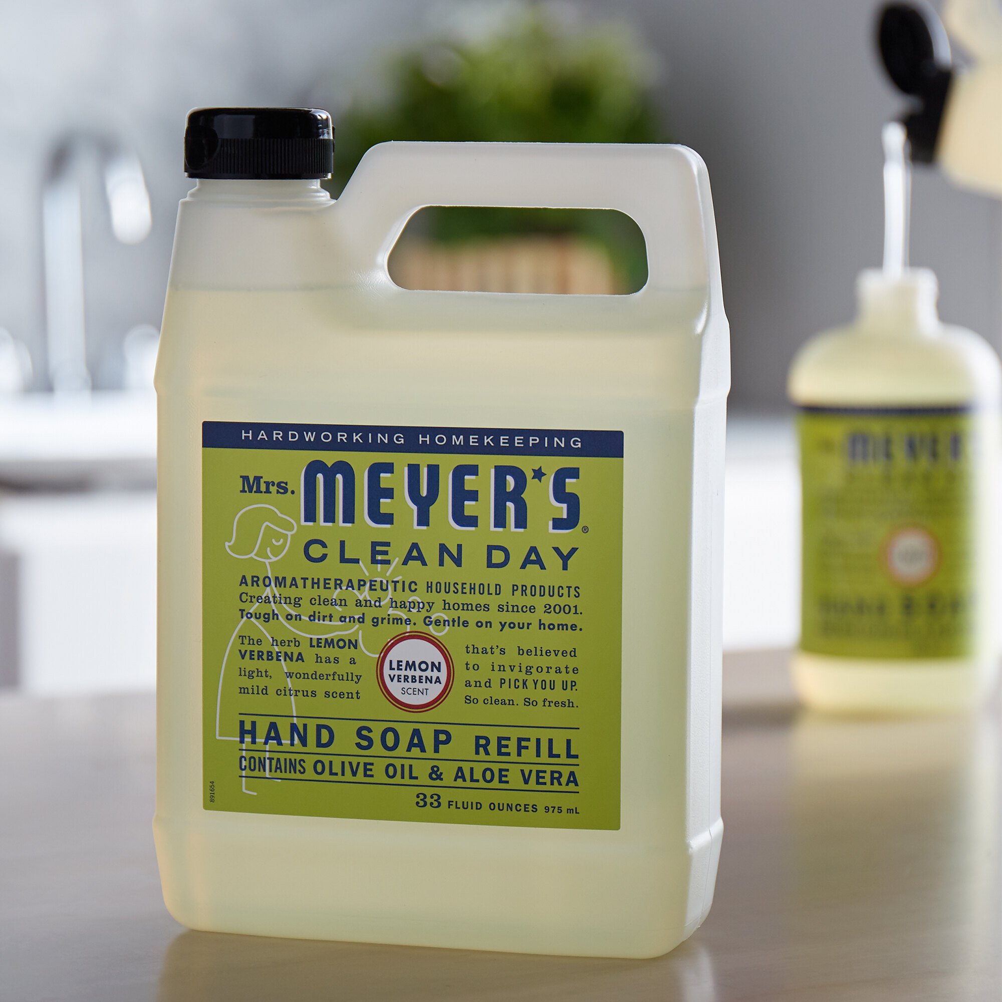 Mrs Meyers Clean Day 651327 33 Oz Lemon Verbena Scented Hand Soap